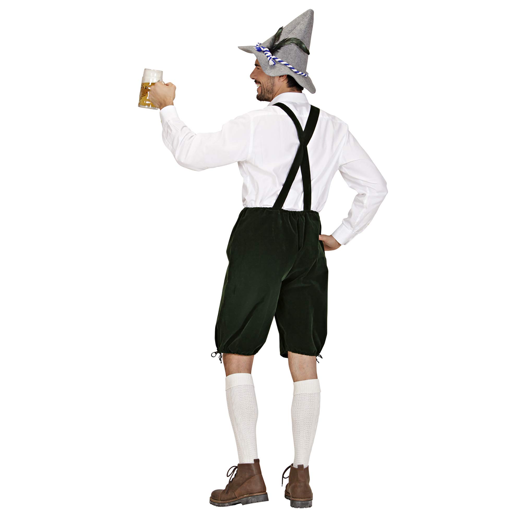 Authentic Bavarian Lederhosen Costume for Men - Traditional German Oktoberfest Outfit (Size M) | Perfect for Oktoberfest, Halloween, and Themed Parties