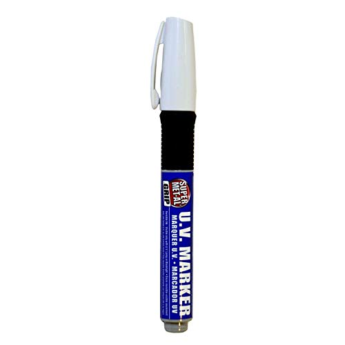 UV Water-Based Fiber Tip Marker Pen Set - 12 Pack of Clear Ink Markers for Art, Crafts, Labeling & Office Use