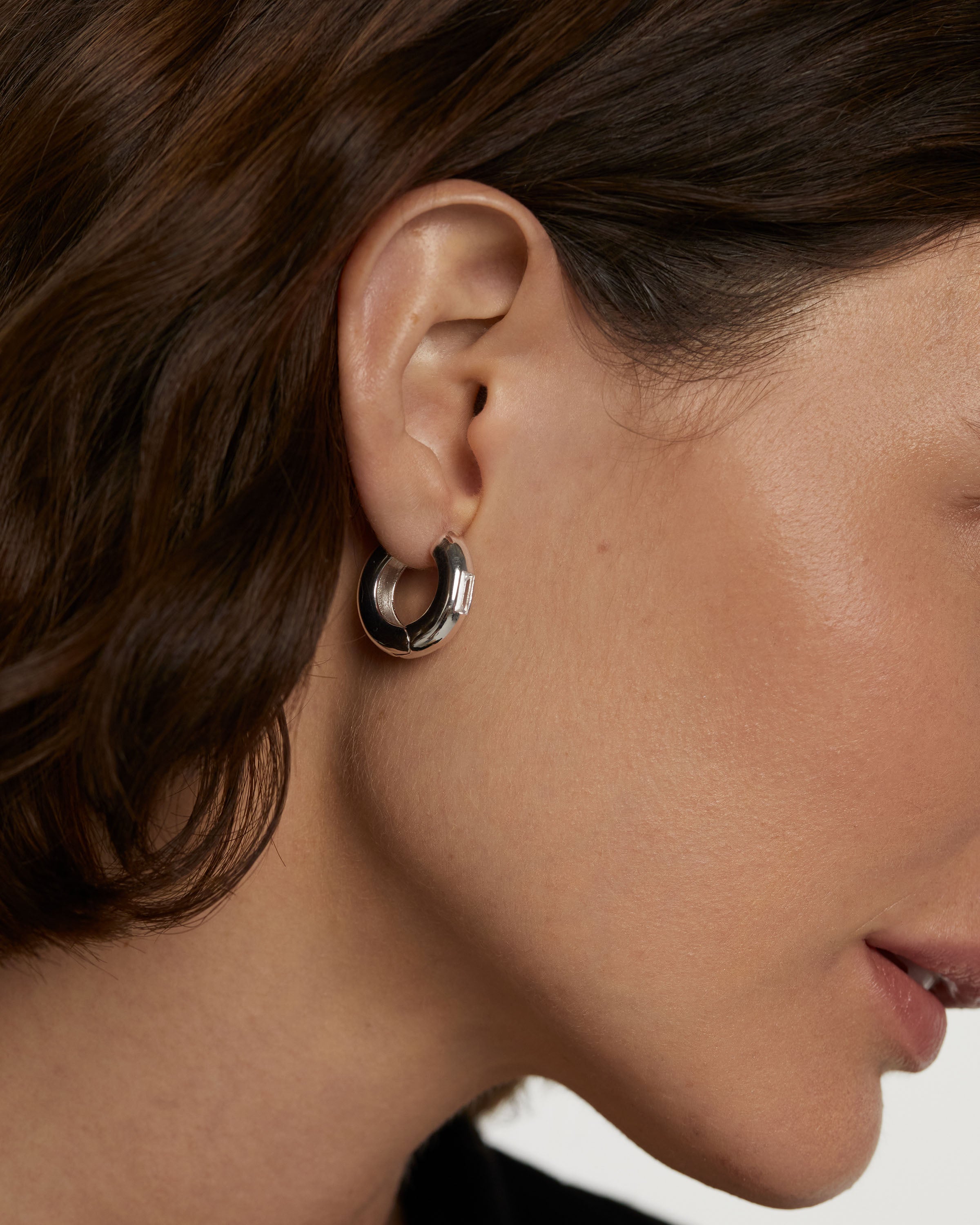 Stylish Kali Silver Hoop Earrings for Women - 925 Sterling Silver Hypoallergenic Jewelry - Perfect for Everyday Wear, Parties & Gifts