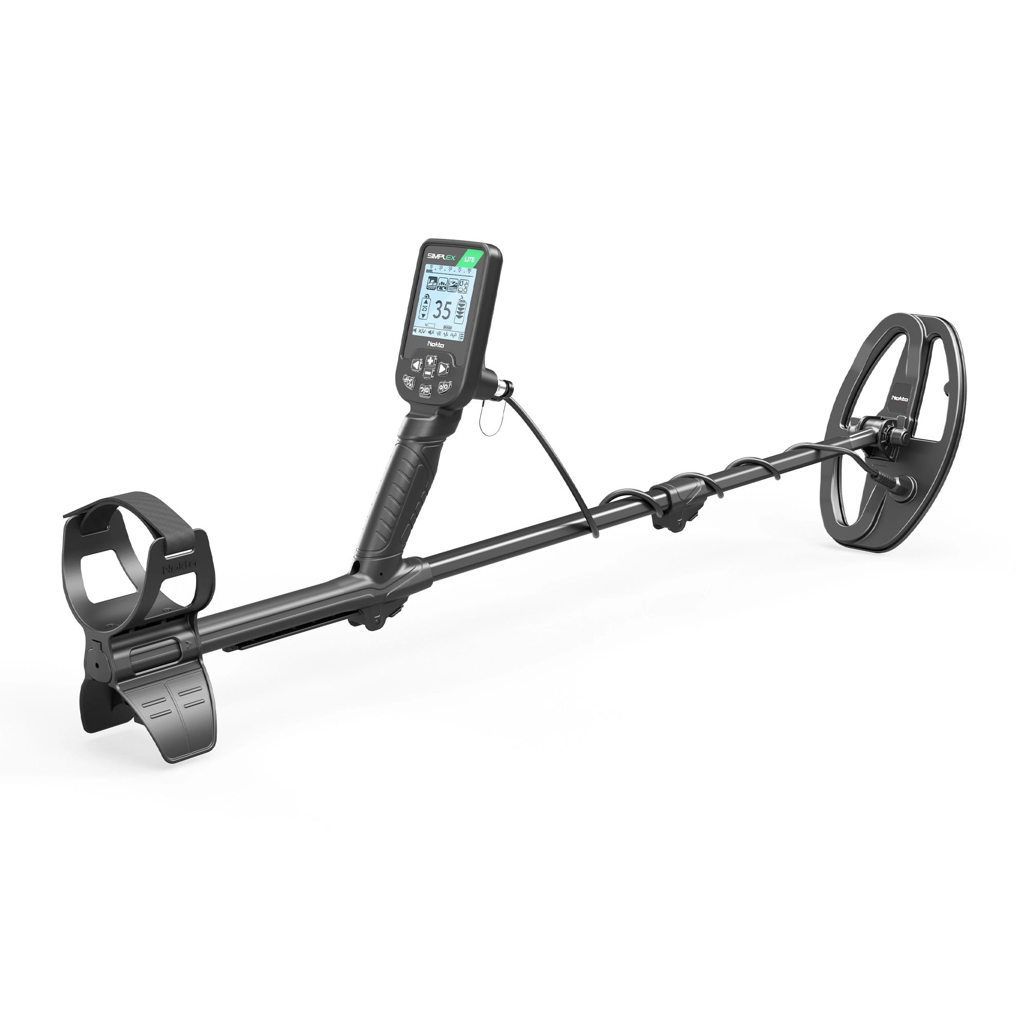 Nokta Simplex LITE Waterproof Metal Detector with 9.5 x 6 DD Coil - Open Box | Lightweight Metal Detecting for Beach, Park & Treasure Hunting