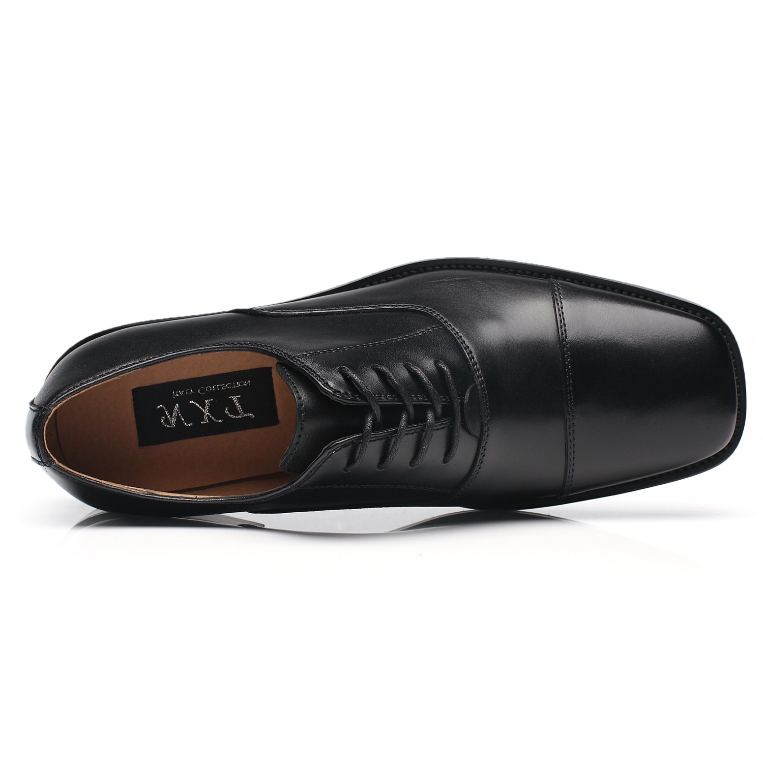 NXT NEW YORK Men's Leather Oxford Dress Shoes - Comfortable Lace-Up Formal Business Shoes for Work & Weddings | Classic Modern Style for Office & Special Occasions