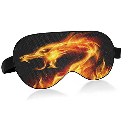 Abstract Fiery Dragon Sleep Mask - 3D Printed Eye Mask for Sleeping, Block Light & Improve Sleep Quality - Perfect for Travel, Nap, Meditation & Nighttime Relaxation