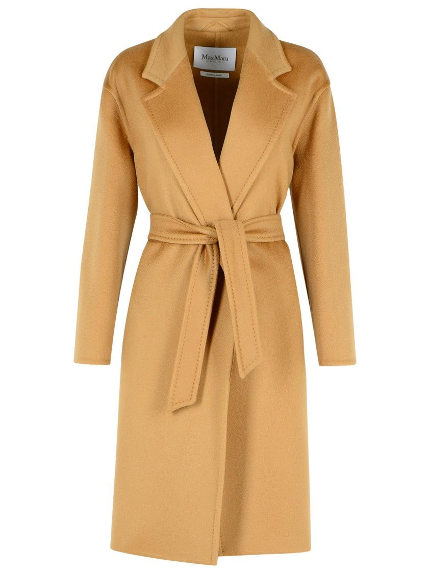 Melinda Beige Cashmere Coat for Women - Soft & Warm Winter Overcoat - Perfect for Office, Parties & Cold Weather