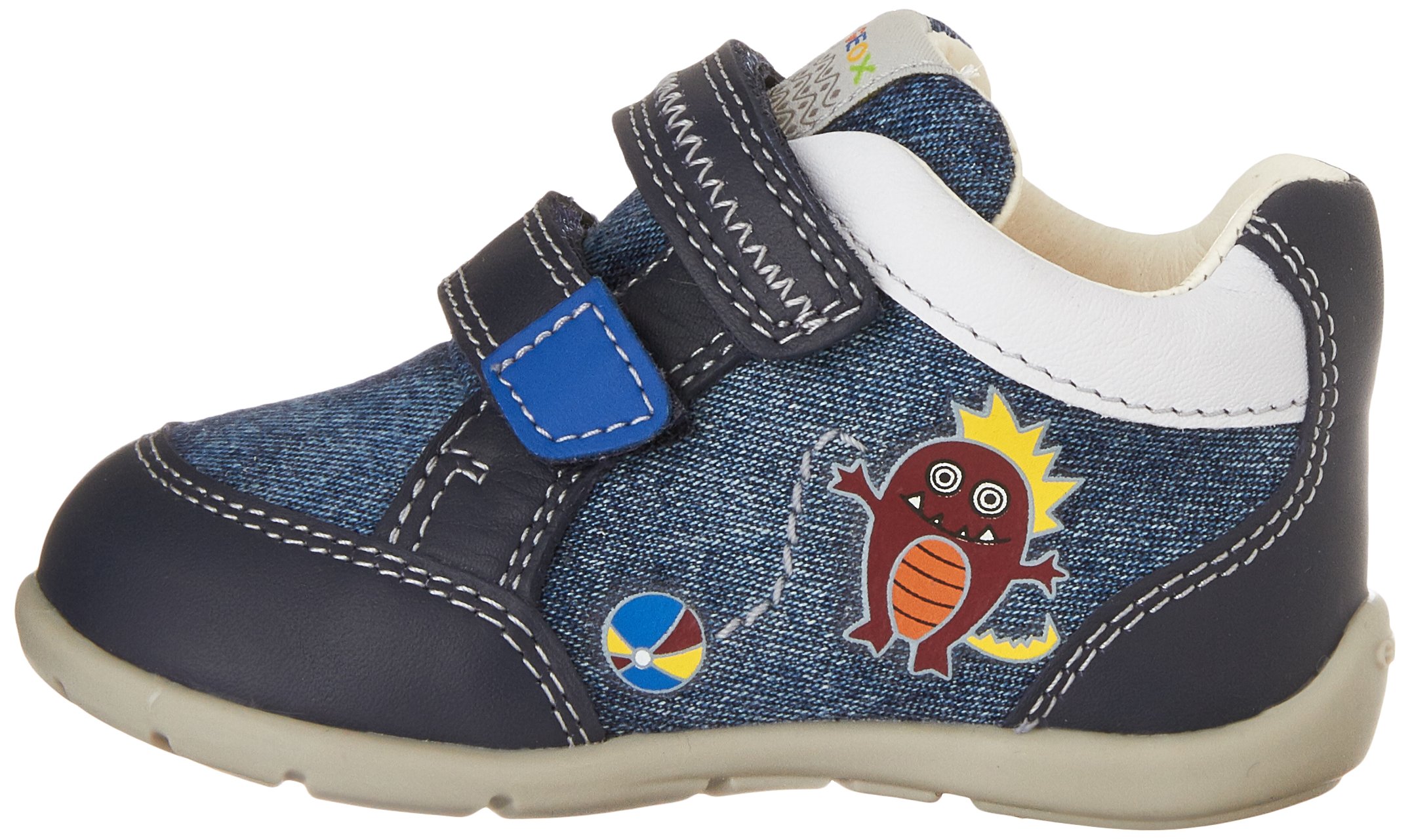 Geox Boys' Velcro Sneakers - Lightweight Breathable School Shoes for Kids | Perfect for Running, Playground & Daily Wear