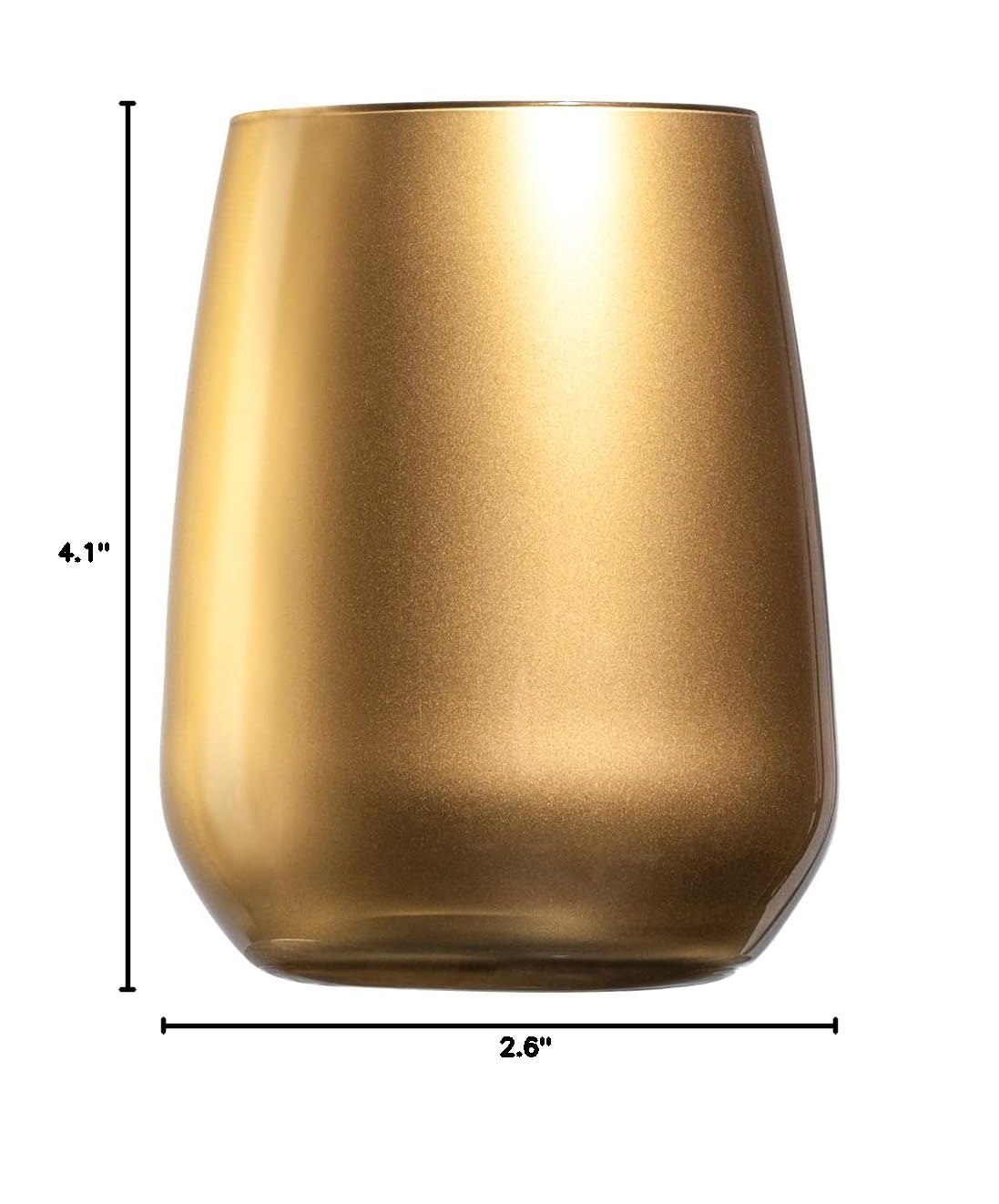 Premium Barski Tumbler Glasses Set of 6 - 13oz Double Old Fashioned Whiskey Glasses with Gold Rim - Stemless Crystal Drinking Glasses for Bourbon, Scotch & Cocktails - Elegant Barware for Home Entertaining & Gifts - Made in Europe