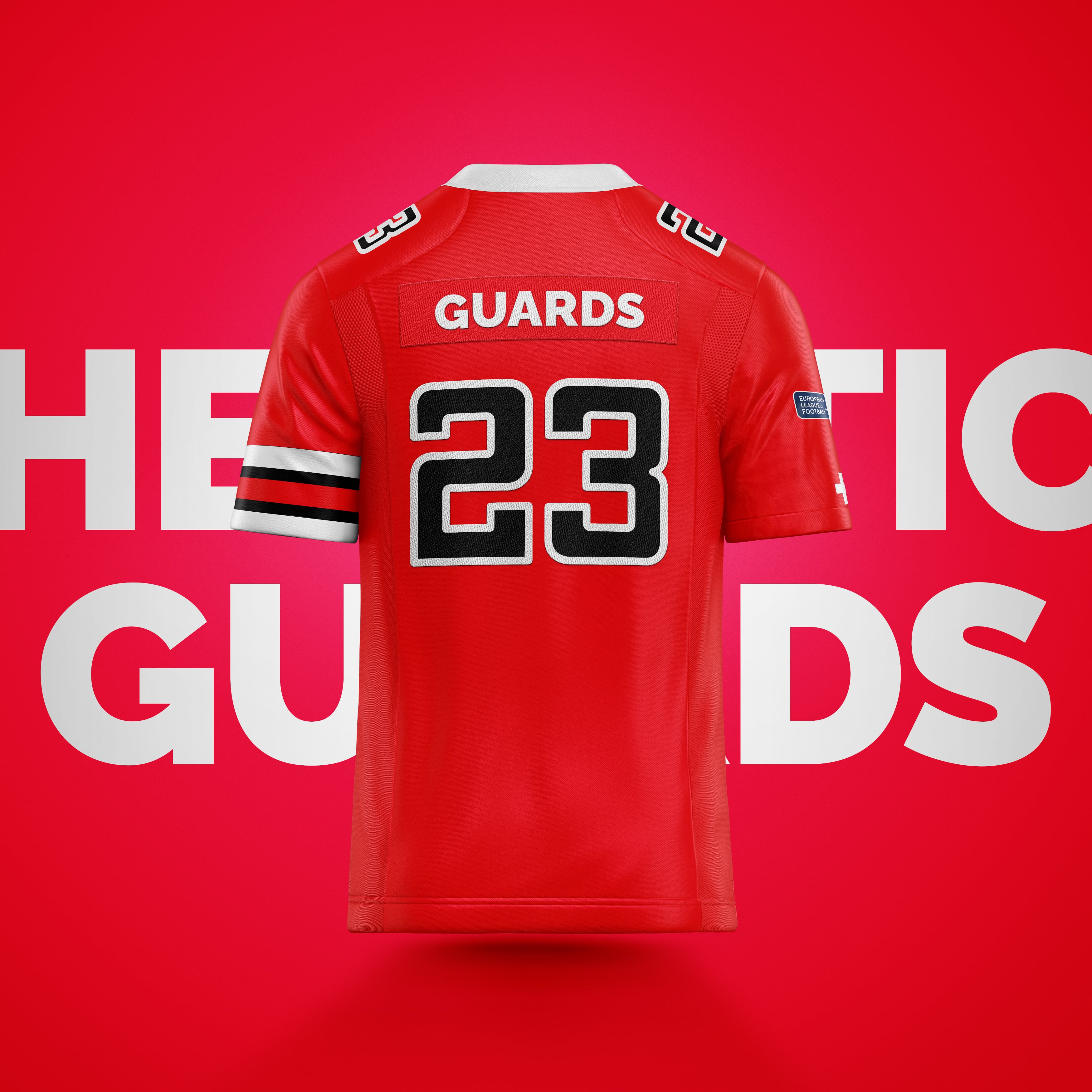 Helvetic Guards Authentic 2023 Game Jersey - Official Football Uniform for Fans & Players - Perfect for Game Day, Sports Events & Fan Gear Collection