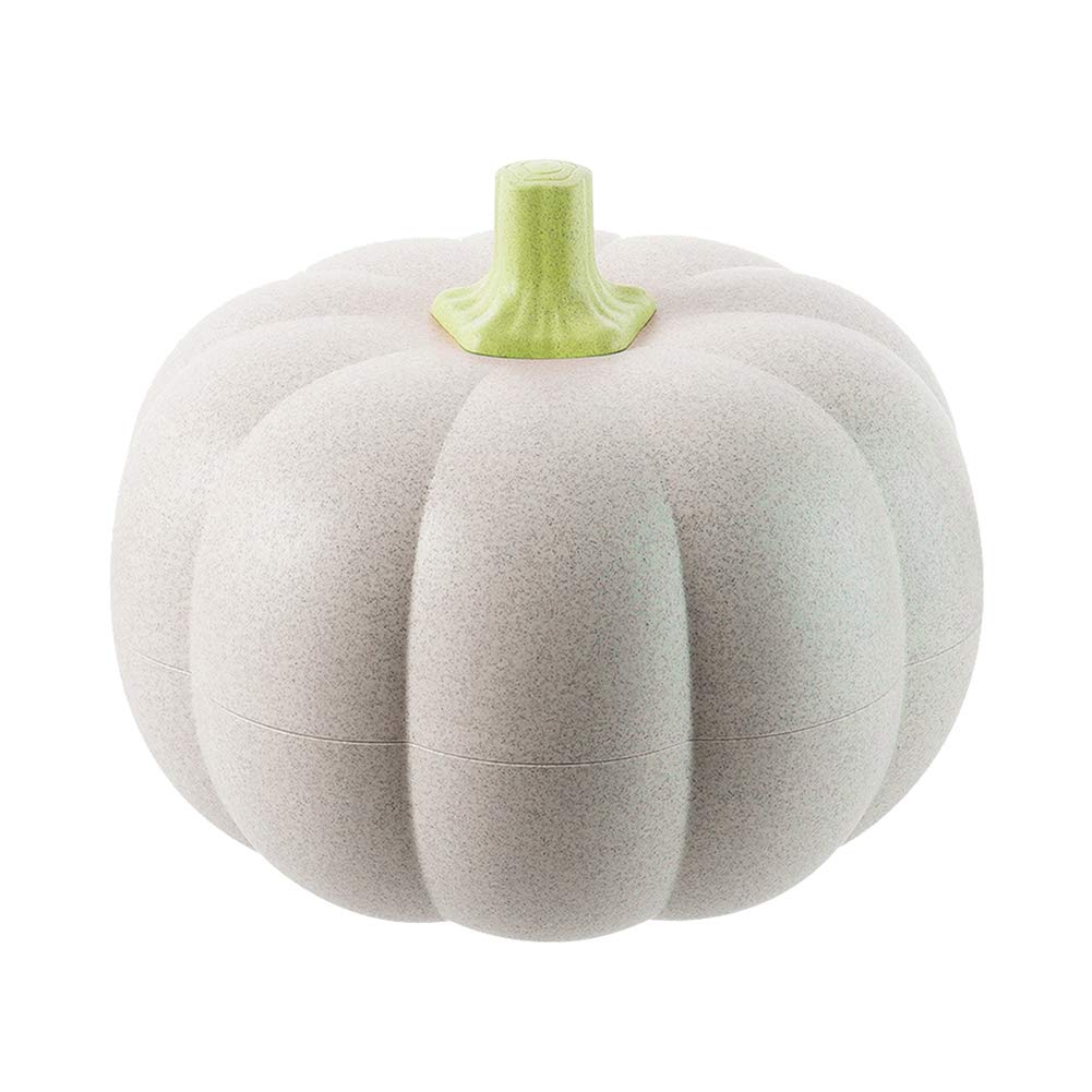 Hawaii Serving Platter - Pumpkin Shaped Candy, Dried Fruit & Nut Storage Box, Snack Tray Holder Bowl Plate - Beige - Perfect for Halloween Parties, Thanksgiving Desserts & Holiday Entertaining