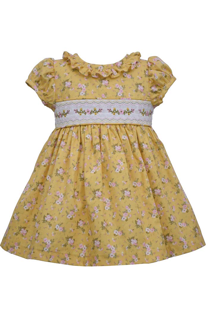 Bonnie Jean Girls' Smocked Dresses for Summer | Floral Cotton Sundresses for Toddler & Kids | Perfect for Parties, Church & Family Photos