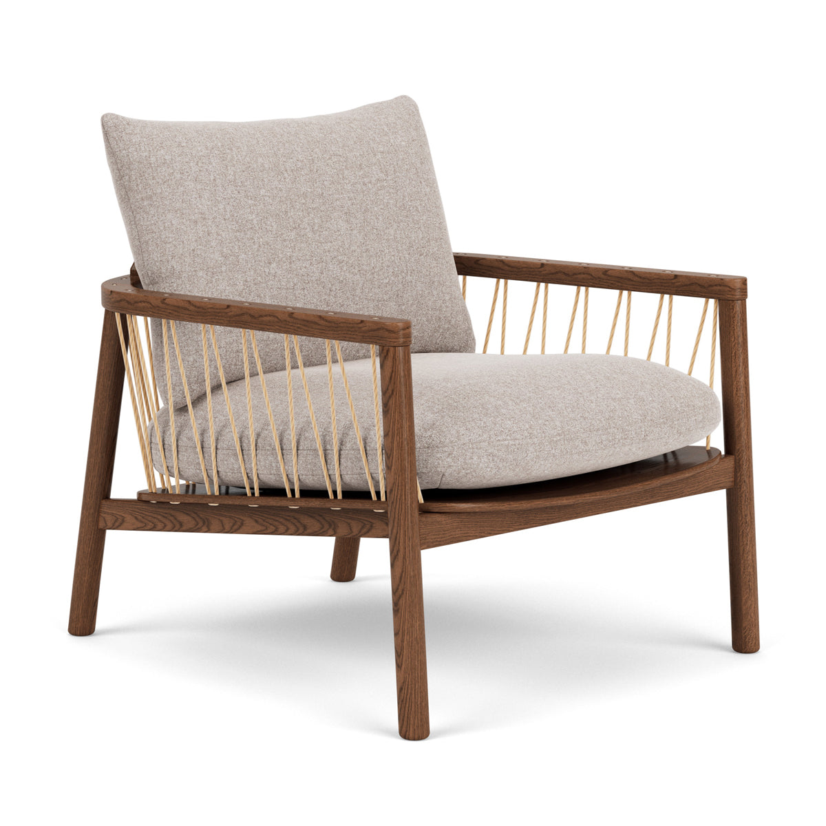 Enzo Fabric Armchair - Modern Upholstered Accent Chair for Living Room, Bedroom & Office - Comfortable Lounge Chair with Sturdy Wooden Legs - Perfect for Relaxing, Reading & Decorating