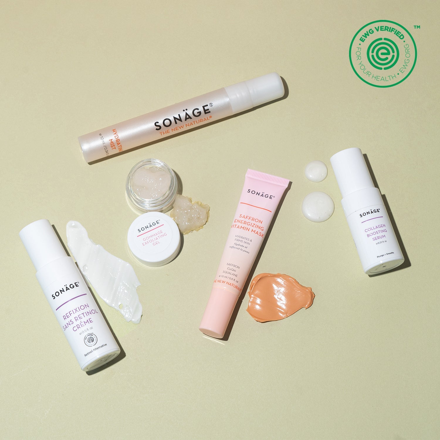 EWG Certified Mini Sample Kit - Safe & Non-Toxic Skincare & Beauty Products for Sensitive Skin | Perfect for Travel, Gifts & Trying New Products