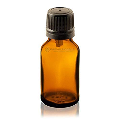 Premium 20ml Glass Amber Vials with Euro Droppers - Pack of 12 | Essential Oil Bottles, DIY Perfume Containers & Herbal Tincture Storage - Leakproof & UV Protection for Home, Lab & Travel Use