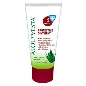 Aloe Vesta Skin Protectant Ointment 8 oz - Unscented Moisturizing Cream for Dry Skin - Pack of 12 Tubes - Ideal for Healthcare Workers, Elderly Care & Daily Skin Protection