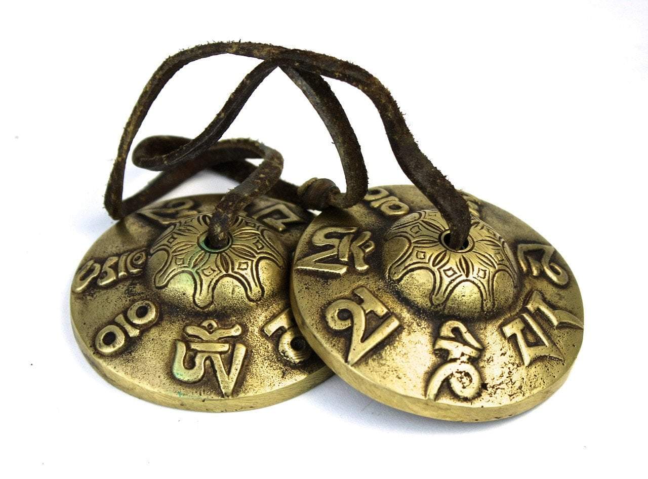 Handcrafted Tibetan Tingsha Cymbals with Carrying Case - Premium Meditation & Yoga Accessories for Sound Healing & Mindfulness Practice