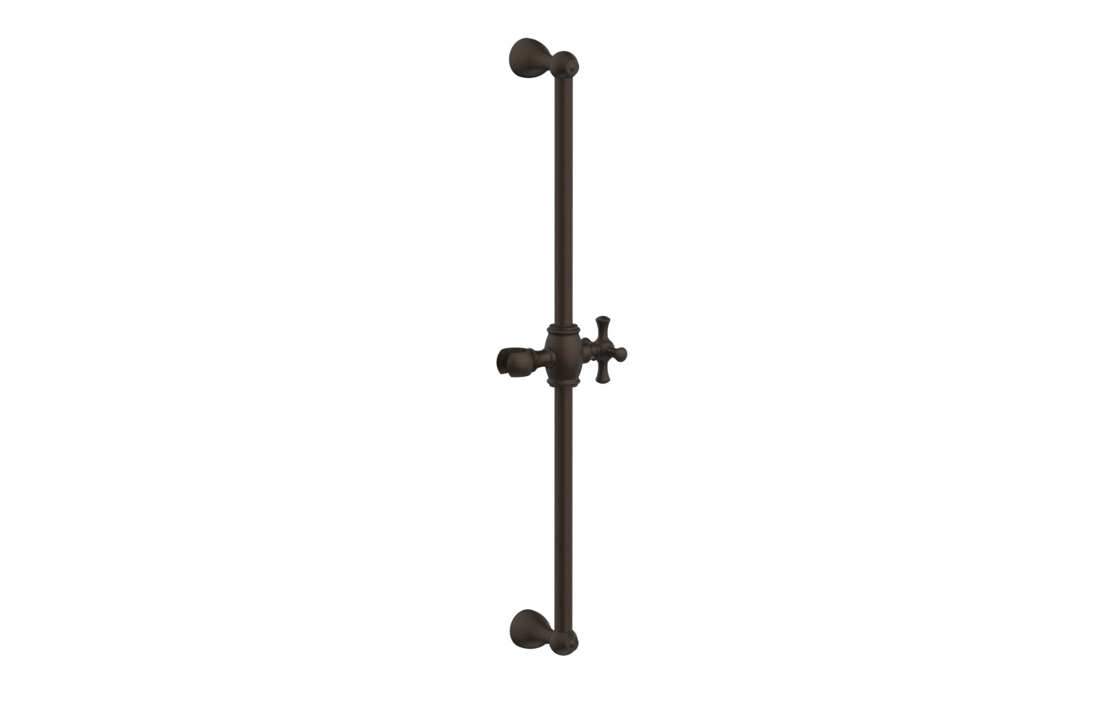 24-Inch Adjustable Slide Bar with Hook K6024 - Heavy Duty Closet Organizer for Hanging Clothes, Belts & Ties - Perfect for Bedroom, Closet & Wardrobe Organization