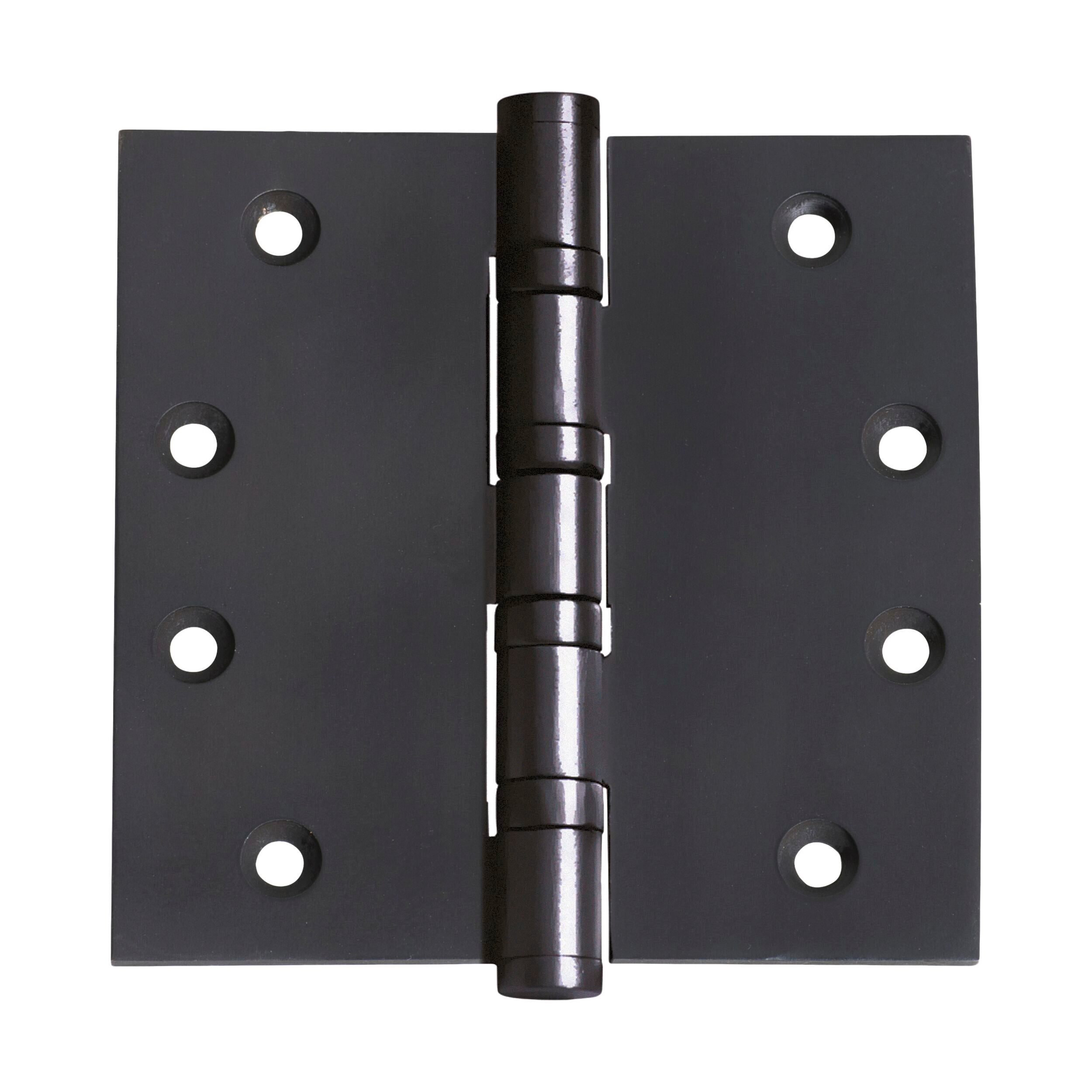 2969 Hinge Ball Bearing - Matte Black 100x100mm (4x4 inches) - Heavy Duty Cabinet Door Hinges for Kitchen, Bathroom & Furniture Installation