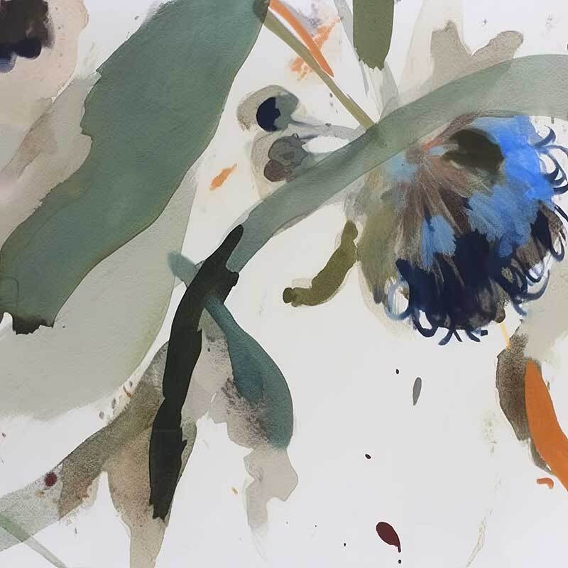 Blue Nectar I Canvas Art Print - Handmade Wall Decor for Living Room, Bedroom & Office - Modern Abstract Painting for Home Decoration