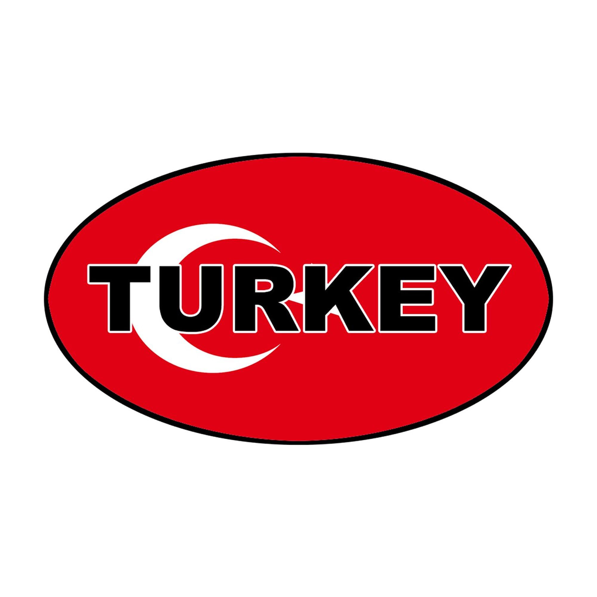 Turkey Flag Oval Car Bumper Sticker - Waterproof Decal for Cars, Laptops & Windows - Show Your Turkish Pride | Perfect for Travelers, Sports Fans & Patriotic Displays