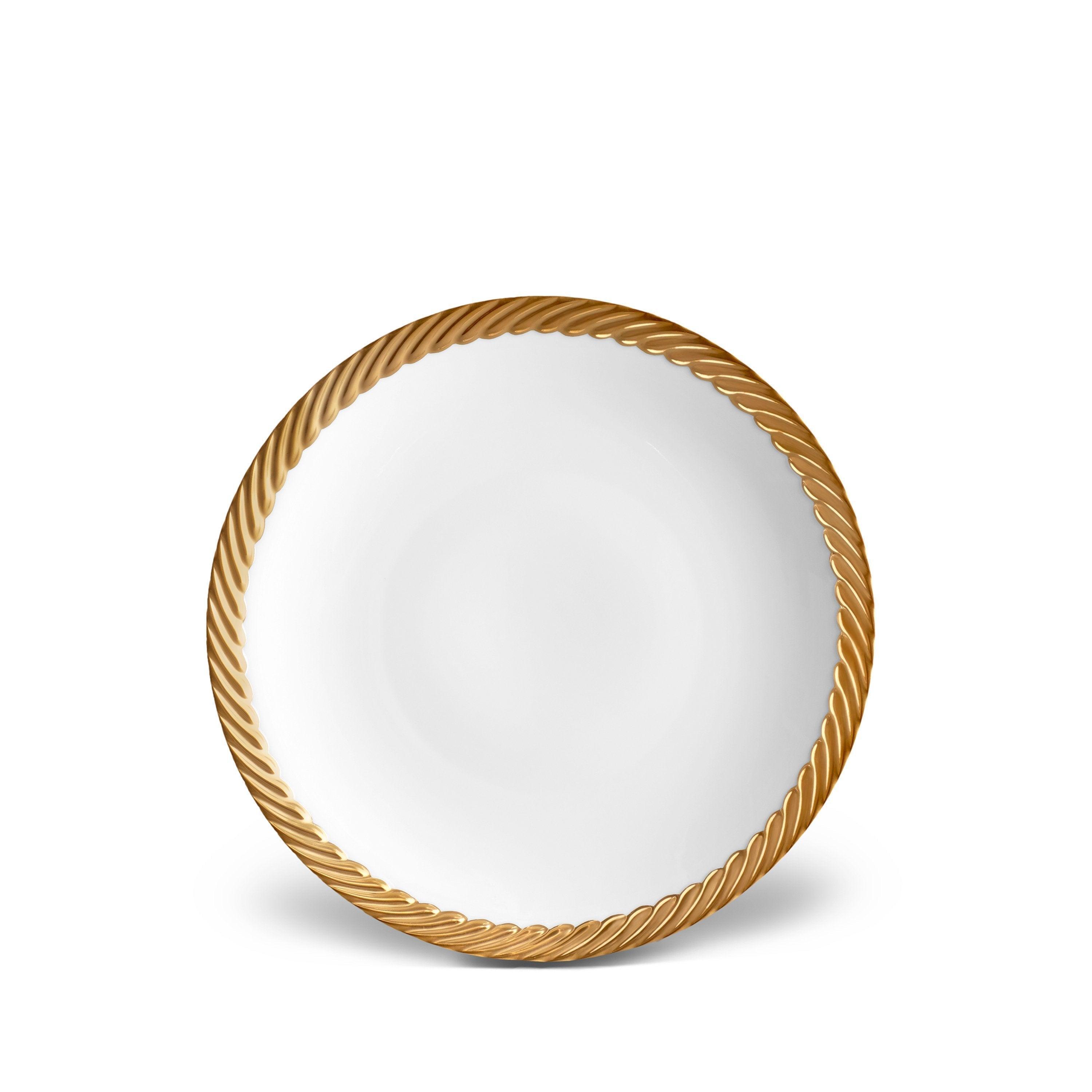 Elegant Corde Dessert Plate Set - 6 Inch Porcelain Cake Plates for Afternoon Tea, Birthday Parties & Wedding Receptions - Perfect for Serving Cakes, Pastries & Finger Foods