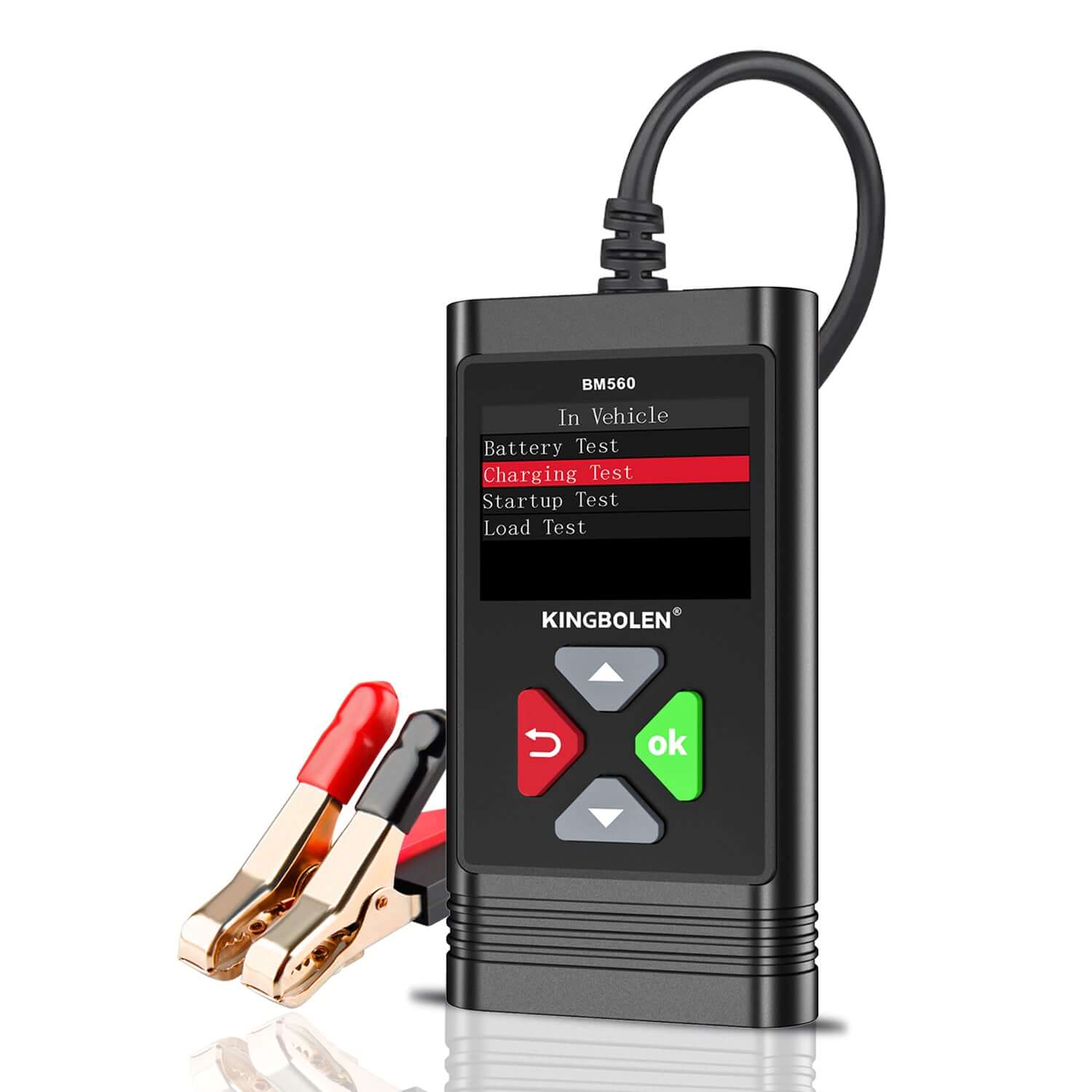 KINGBOLEN® BM560 6V 12V Car Battery Tester - Digital Automotive Battery Analyzer for Cars, Trucks, Motorcycles & RVs - Check Voltage, Cold Cranking Amps & Battery Health (Perfect for Mechanics & DIY Enthusiasts)