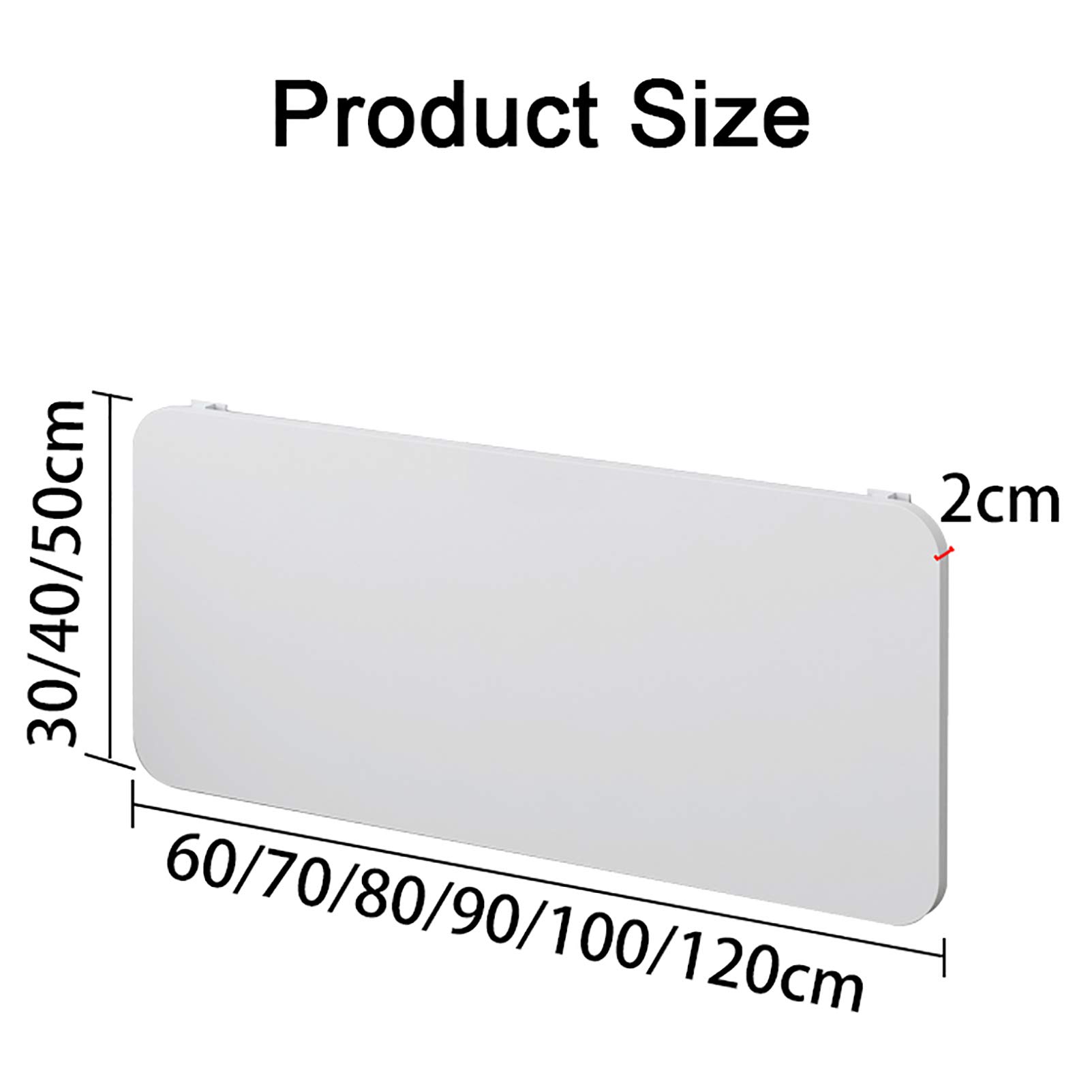 Feelme Wall Mounted Computer Desk - Space Saving Folding Table for Small Spaces, Kitchen, Dining, Study & Home Office (Multiple Sizes) - Perfect for Apartments, Dorms & Compact Living Areas