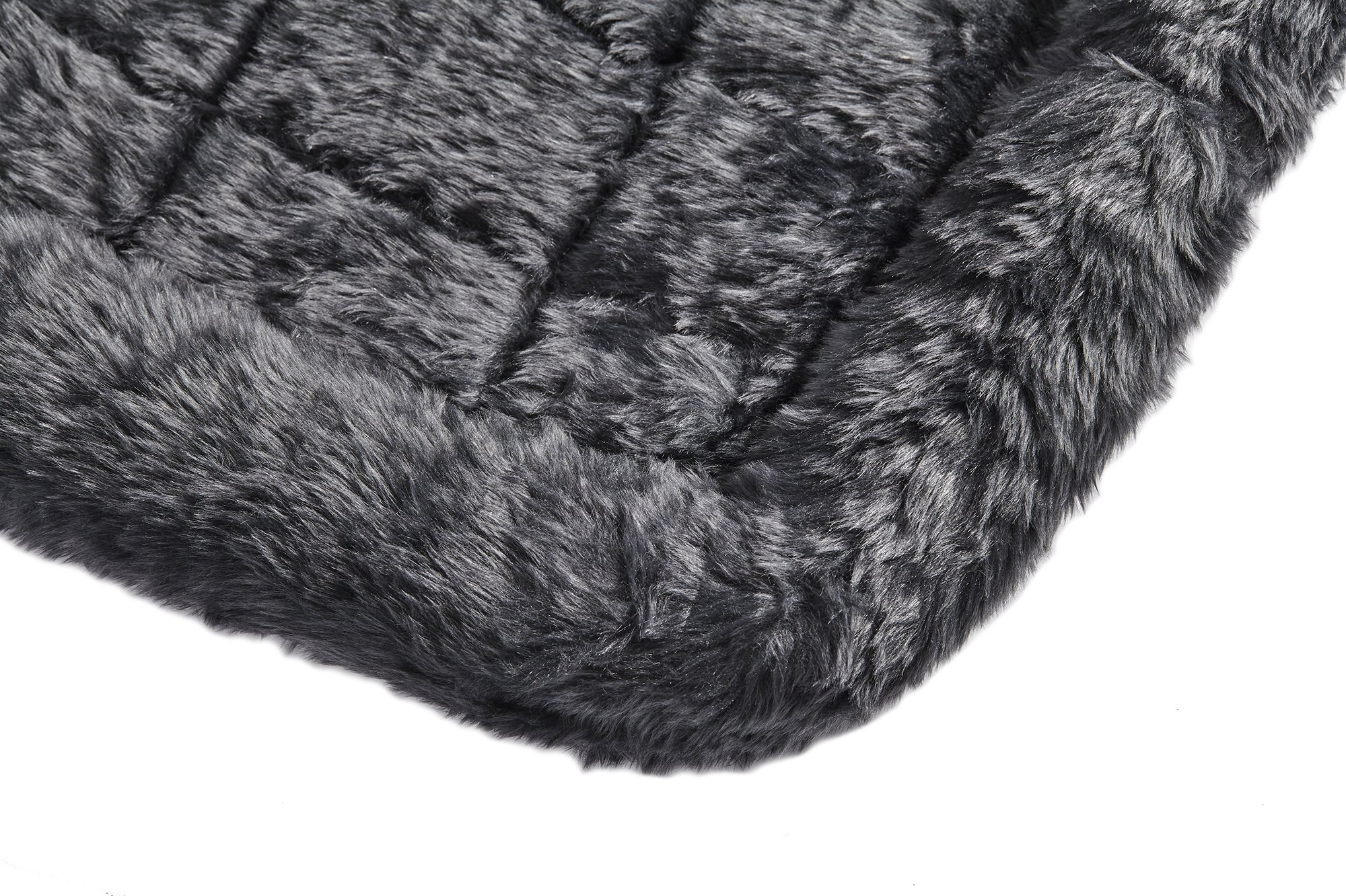MidWest Homes for Pets 42-Inch Large Dog Bed with Comfortable Bolster - Gray Orthopedic Pet Bed for Big Dogs | Fits 42-Inch Dog Crates | Machine Washable & Durable | Perfect for Living Room, Bedroom or Crate Use