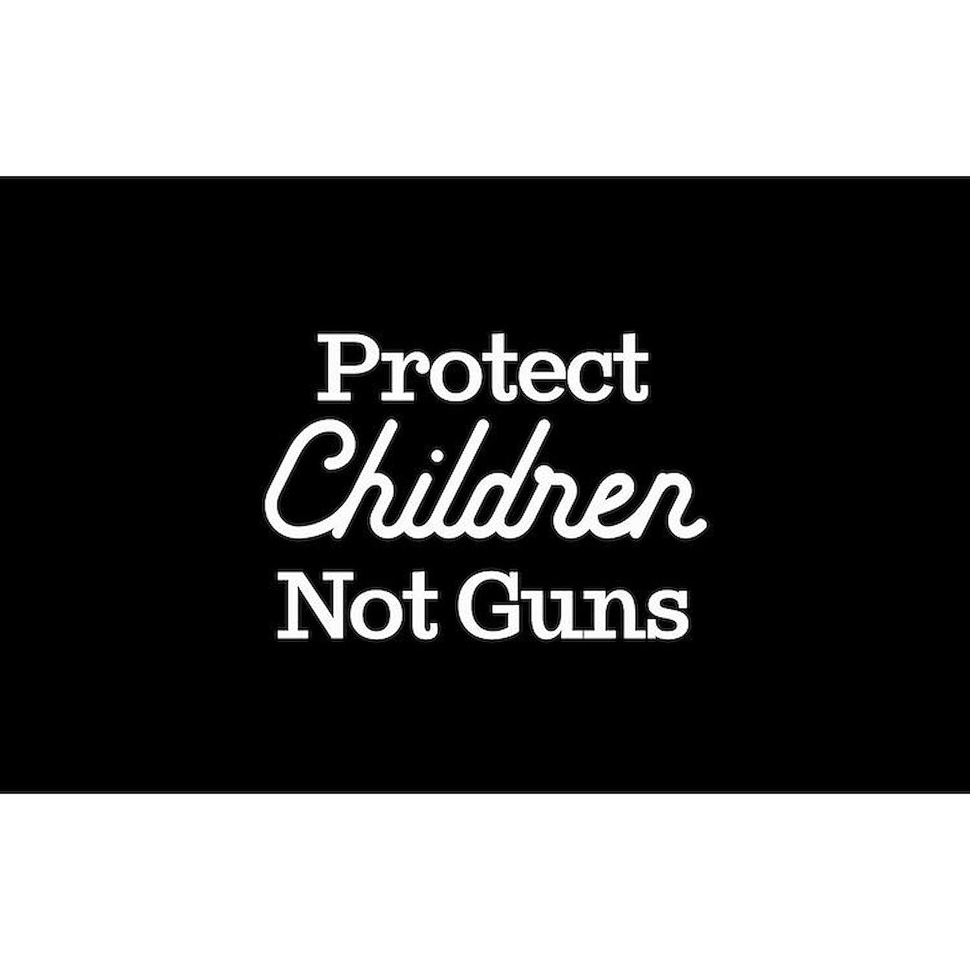 Protect Children Not Guns Oval Car Magnet - Euro Oval Bumper Sticker for Cars, Trucks & Vehicles - Show Your Support for Gun Control & Child Safety - Perfect for Political Activism, Awareness Campaigns & Social Causes