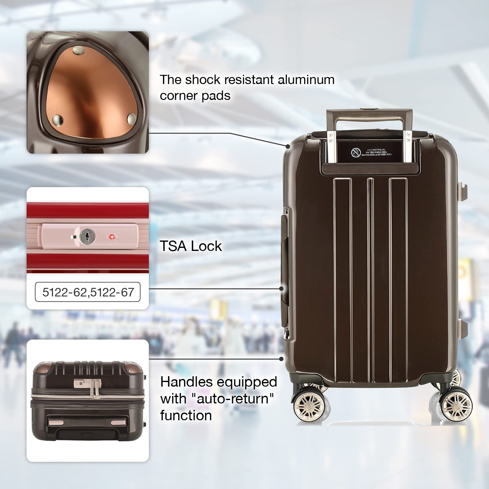LEGEND WALKER 28-inch Durable Aluminum Frame Hardshell Suitcase - Carbon Black | Lightweight Checked Luggage for International Travel & Business Trips