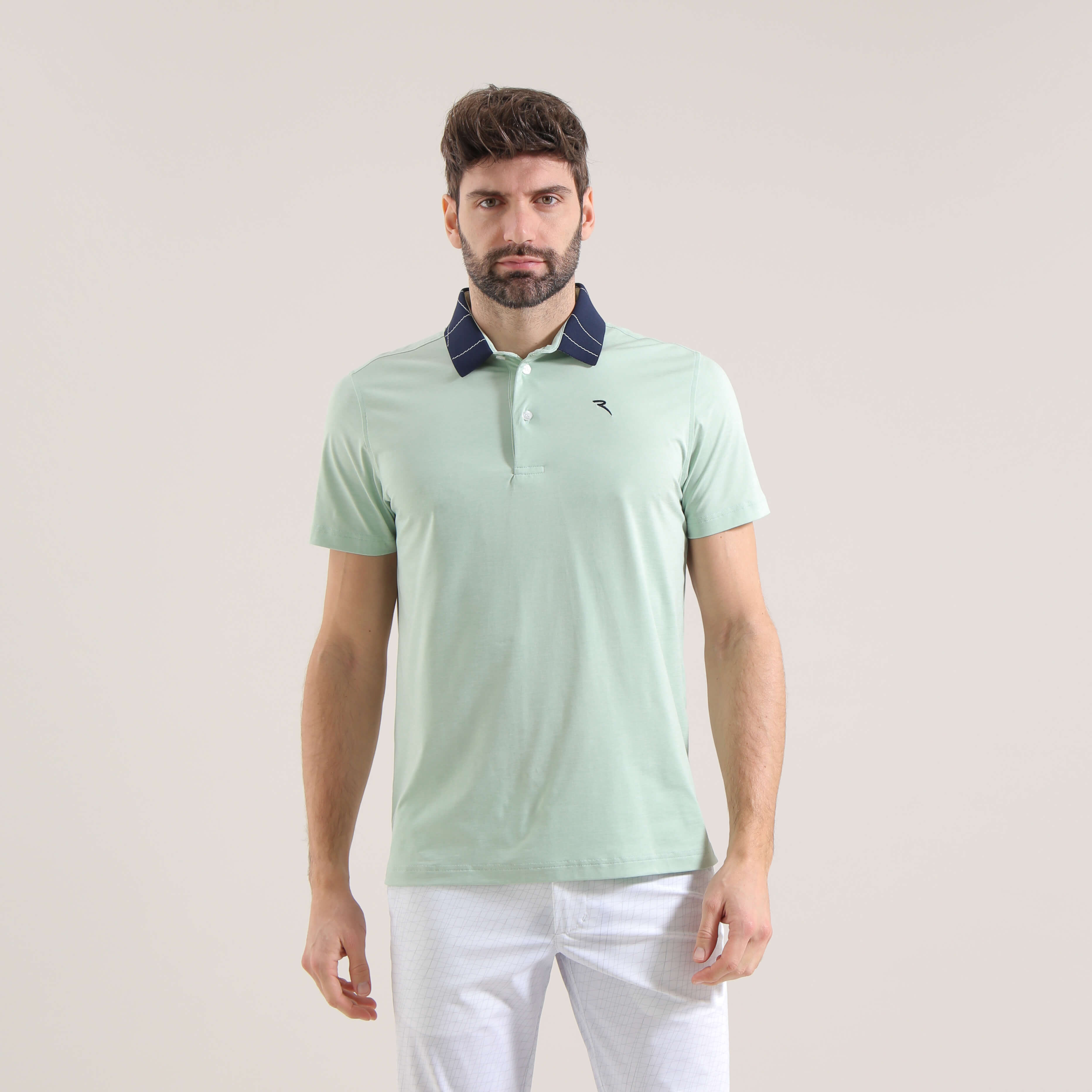 ASSODIPICCHE SUNBLOCK® Melange Polo Shirt for Men - UPF 50+ Sun Protection, Breathable & Quick-Dry - Perfect for Golf, Tennis & Outdoor Activities | Final Sale