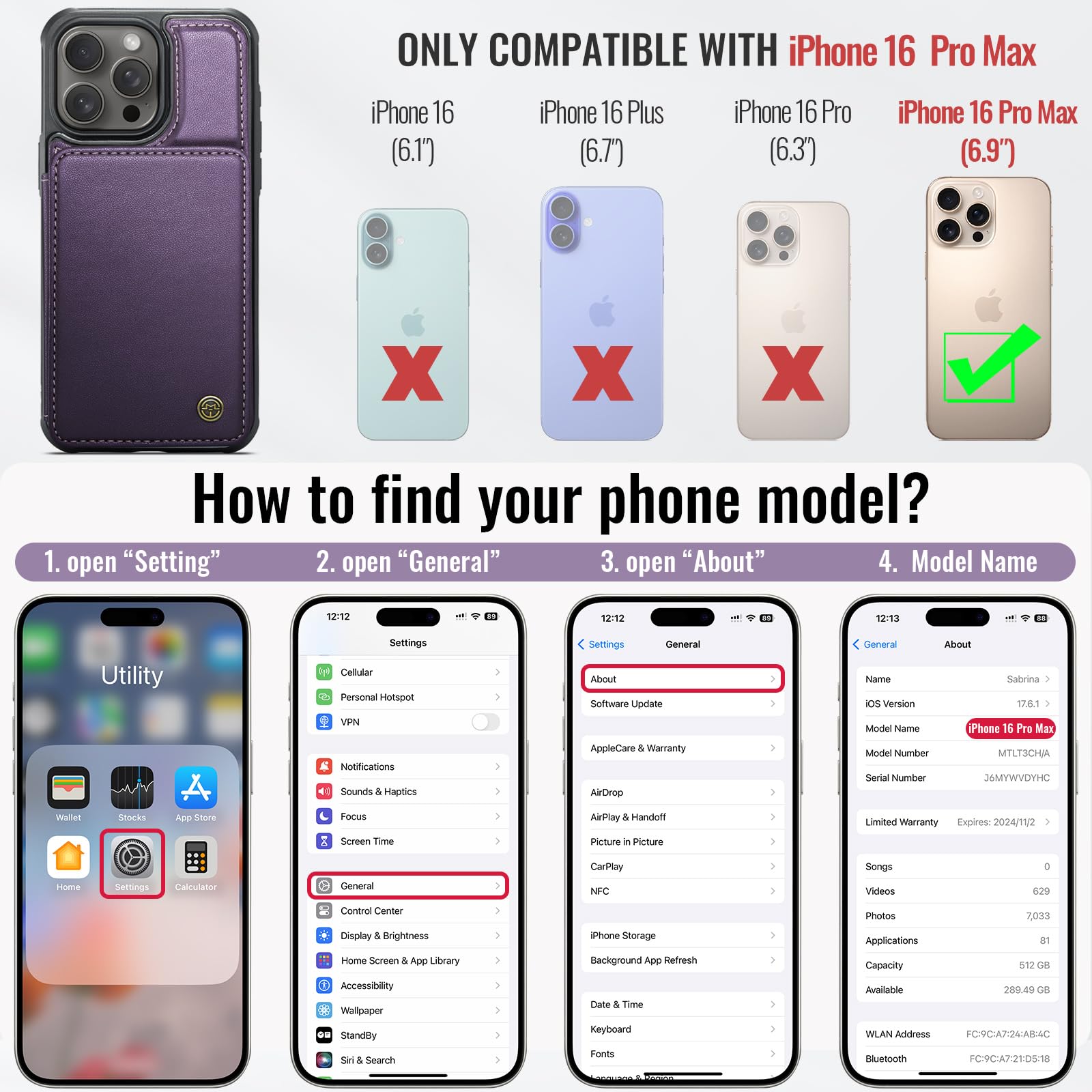 Vinich iPhone 16 Pro Max 6.9