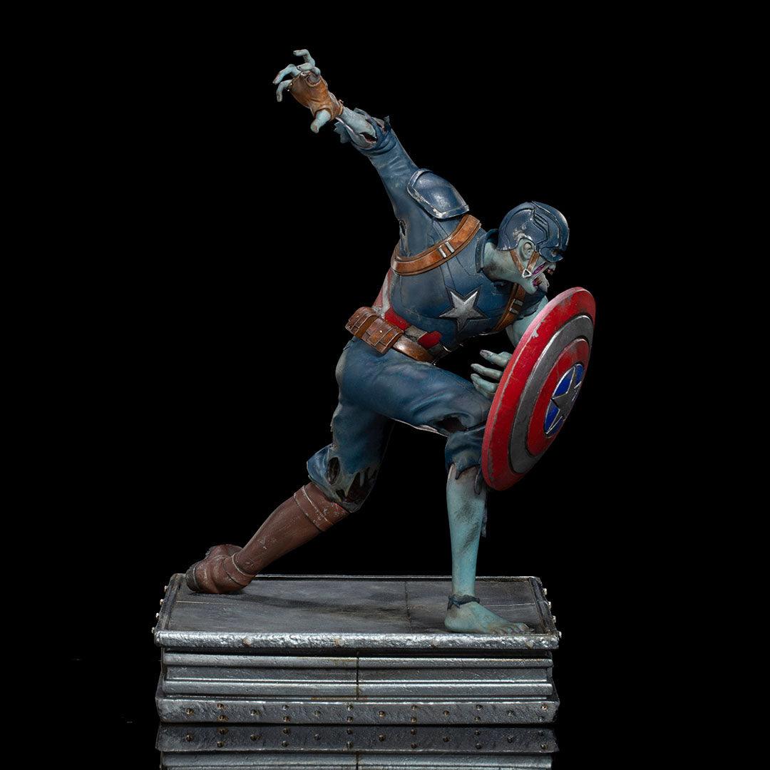 Iron Studios What If... Captain America Zombie Art Scale 1/10 Statue - Marvel Zombies Collectible for Display & Home Decor