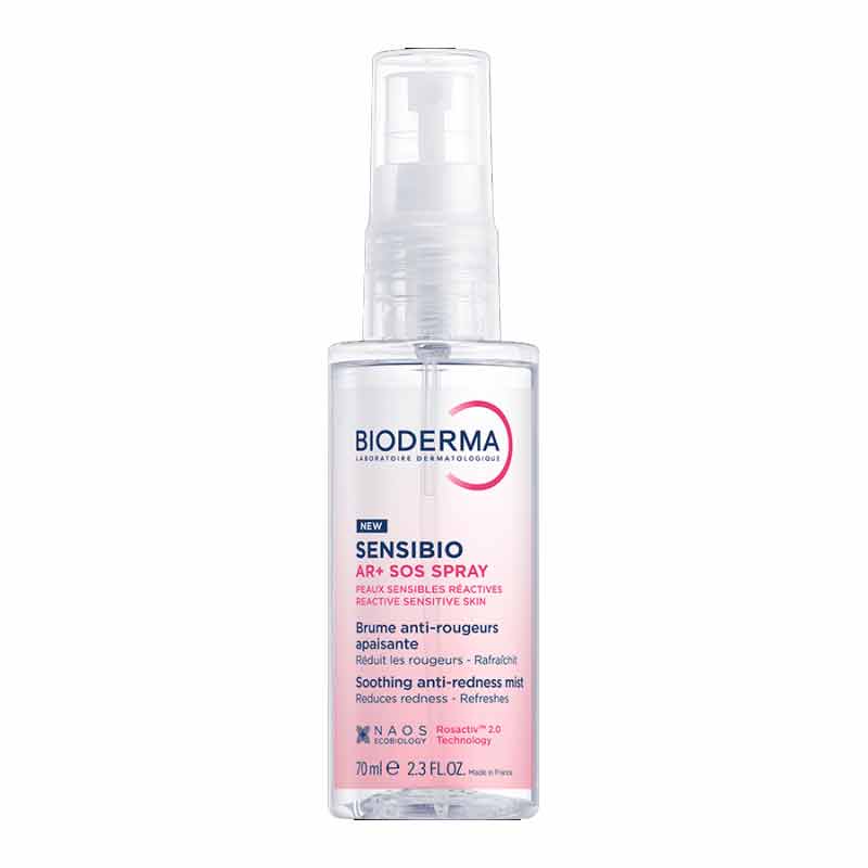 Bioderma Sensibio AR+ SOS Soothing Anti-Redness Facial Mist for Sensitive Skin - Calms Irritation & Redness - Perfect for Post-Treatment, Sun Exposure & Daily Skincare Routine