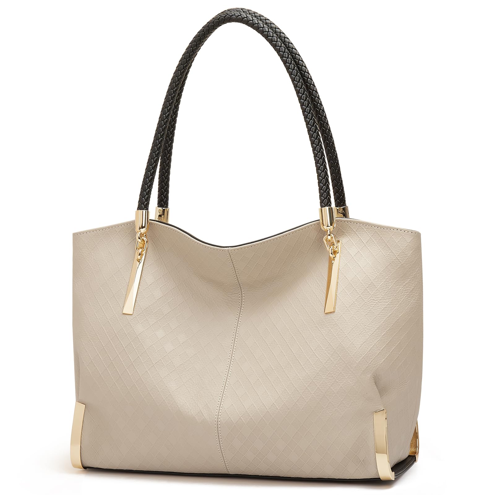 FOXLOVER Large Capacity Tote Bag for Women - Fashionable Top Handle Shoulder Purse with Minimalist Design | Perfect for Work, Travel & Everyday Use