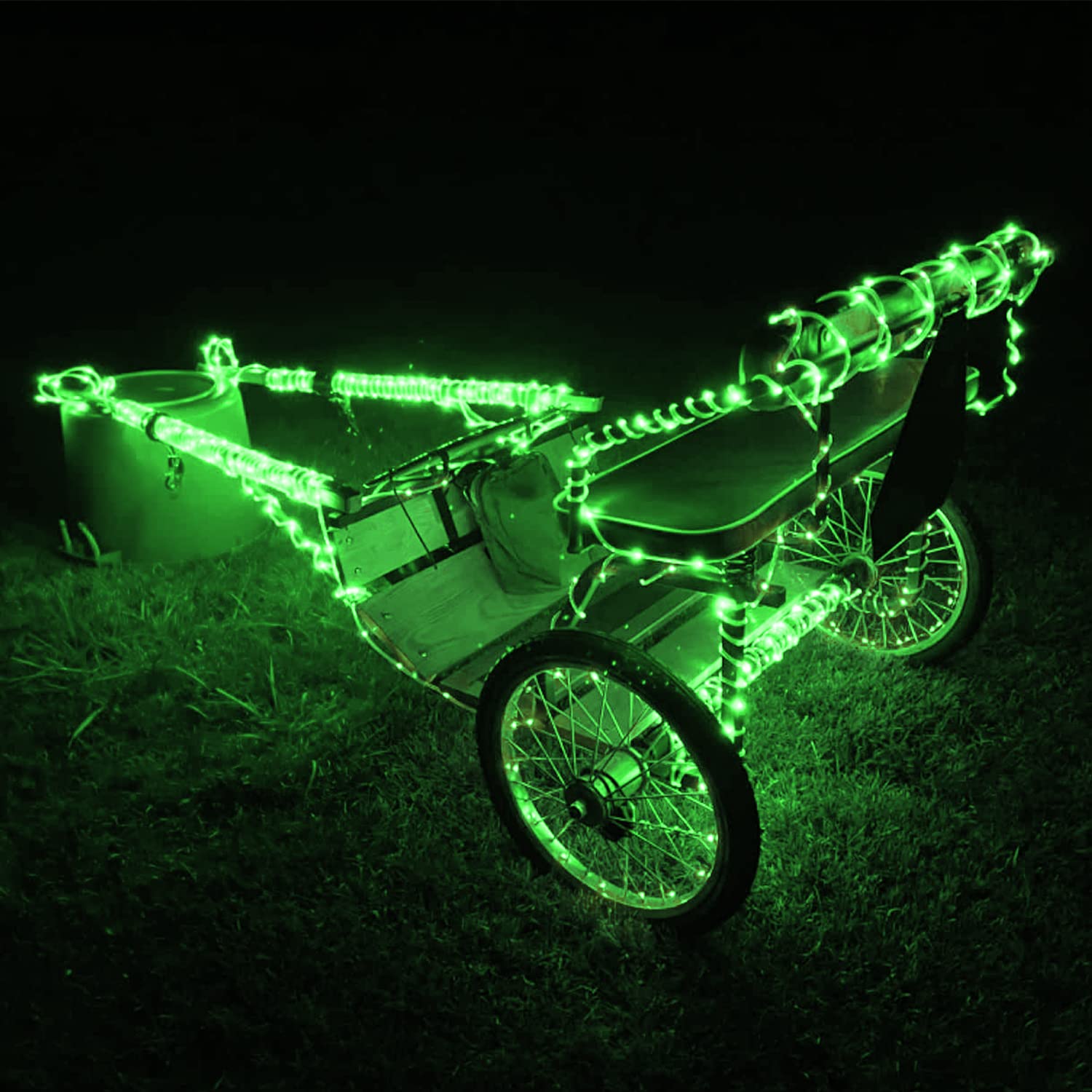 POTIVE 2 Pack 66 Ft 200 LED Solar Rope Lights Outdoor Waterproof - 8 Lighting Modes for Garden, Patio, Fence, Tree Decoration | Perfect for St. Patrick's Day, Christmas, Camping & Backyard Parties