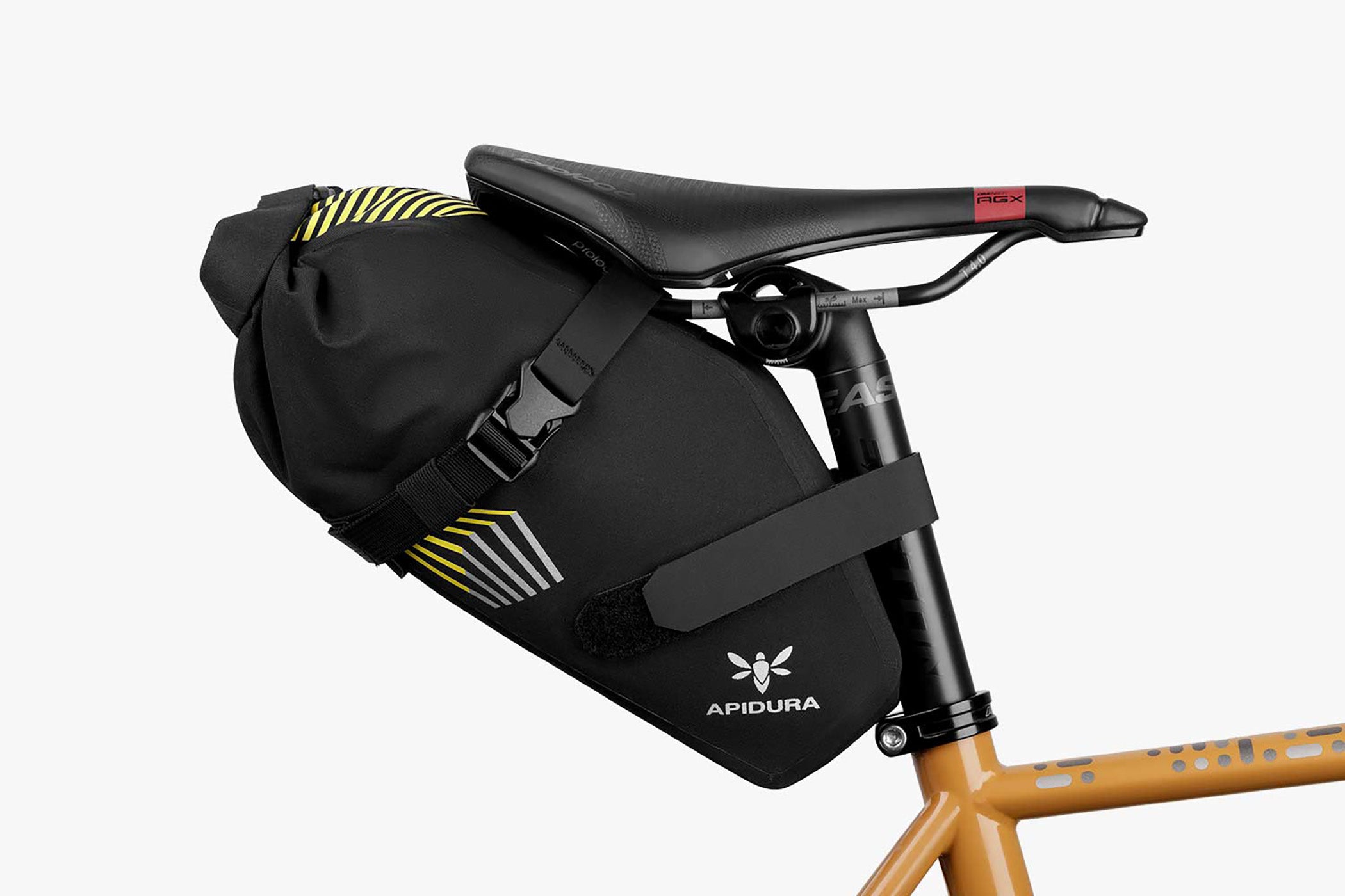 Apidura Racing Saddle Pack 3L - Waterproof Bicycle Seat Bag for Road & Mountain Bikes - Perfect for Long Distance Cycling & Bike Commuting