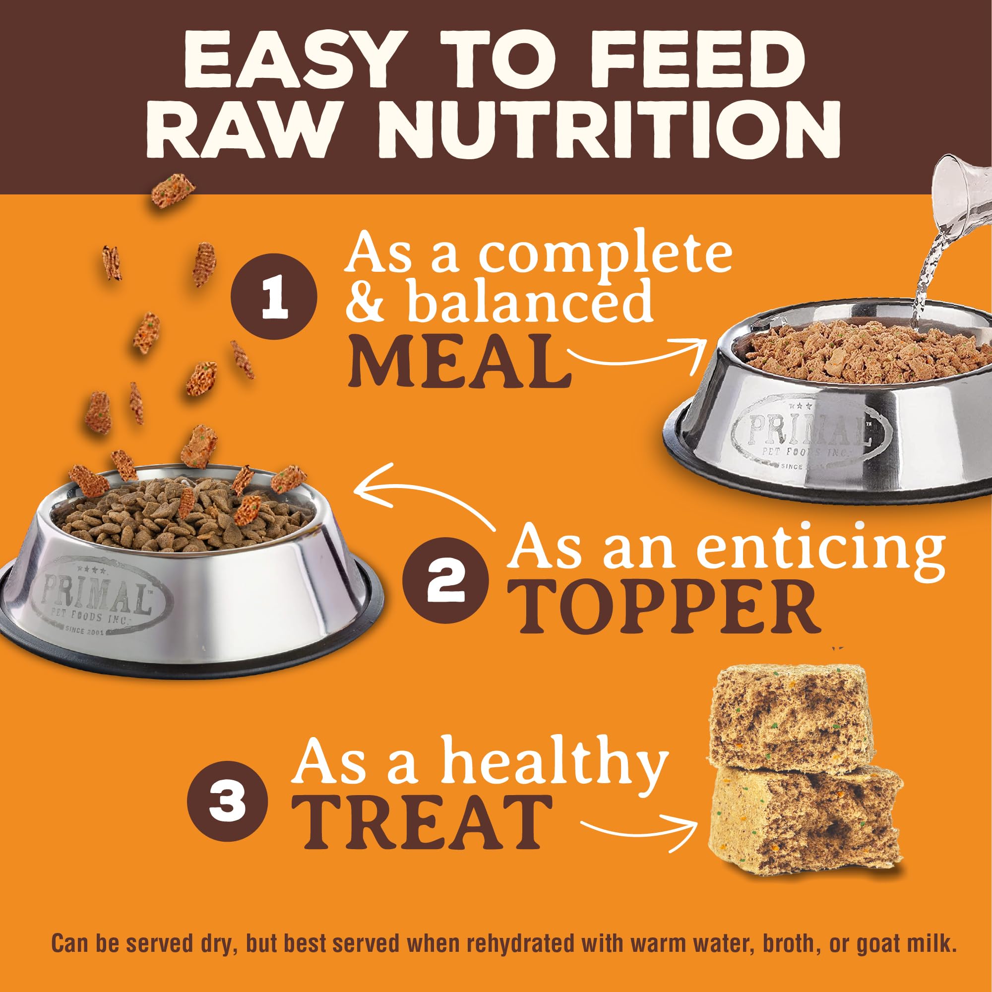 Primal Freeze Dried Raw Beef Dog Food Nuggets - Grain Free, High Protein Complete Meal & Treat Topper (5.5 oz) | Perfect for Active Dogs, Training Rewards & Digestive Health