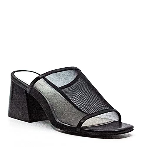 Rag & Bone Emmy Mesh Block Heel Sandals - Women's Black Size 7.5 | Comfortable & Stylish for Work, Parties & Date Nights
