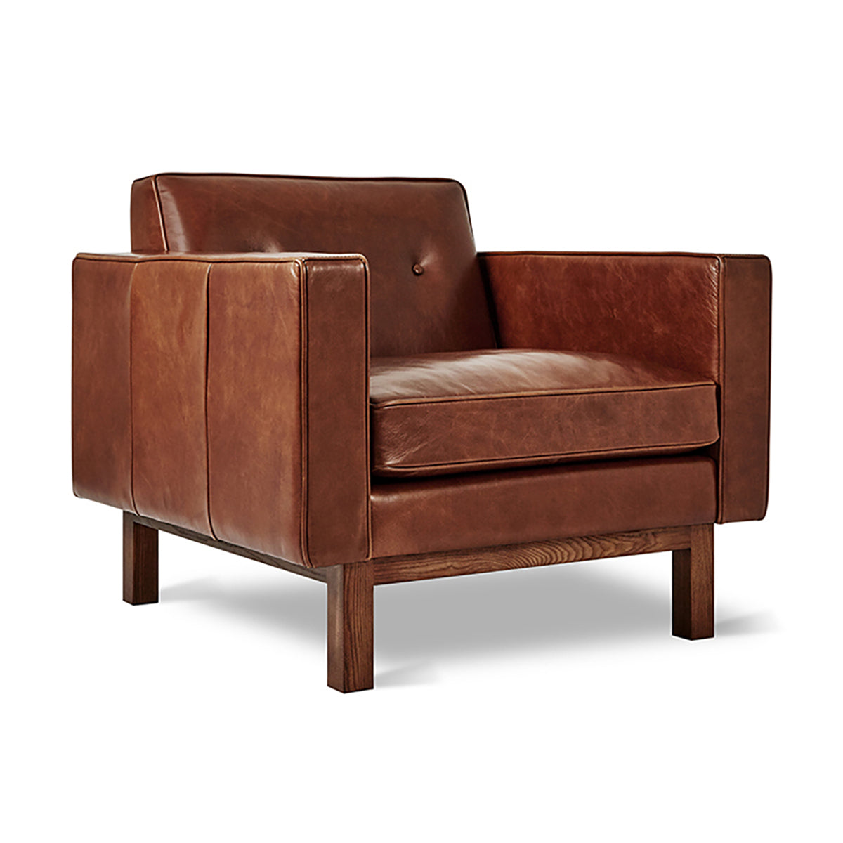Premium Embassy Armchair - Modern Upholstered Lounge Chair for Living Room, Office & Reading Nook - Comfortable Fabric Accent Chair with Solid Wood Legs (Multiple Colors)