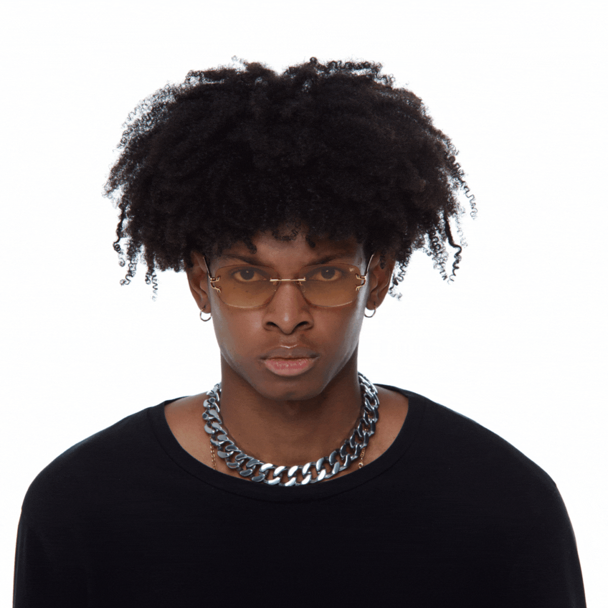 24KT Gold Rimless Drill Mount for Glasses - Premium Eyewear Accessory for Bal Harbour Style | Perfect for Reading, Driving & Fashion
