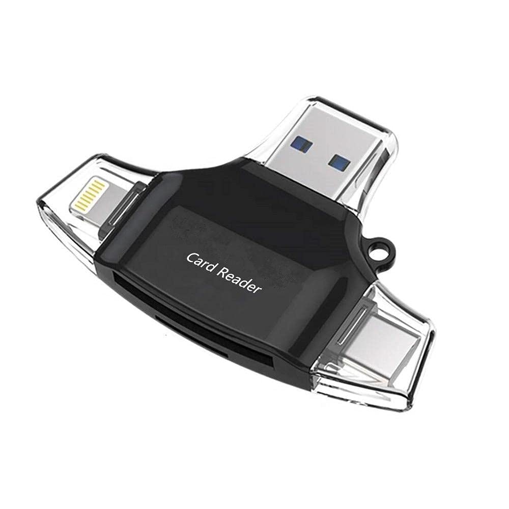 BoxWave SD Card Reader for Apple iPad Air 5th Gen (2022) - MicroSD & USB Adapter, Compact & Portable - Perfect for Photo Transfer, Video Editing & File Management - Jet Black