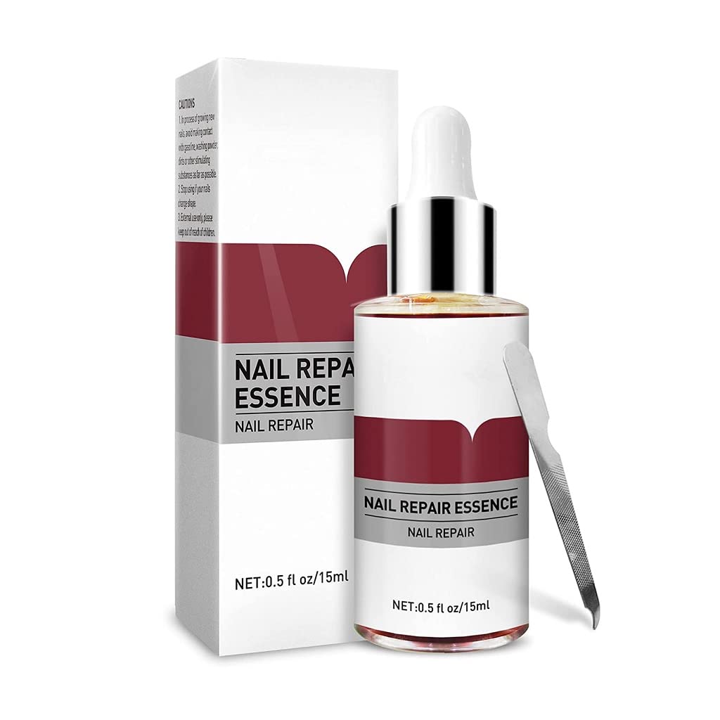 Nail Repair Essence for Stronger Nails - 0.5fl.oz Fingernail & Toenail Treatment - Perfect for Damaged, Brittle Nails and Nail Care Routine
