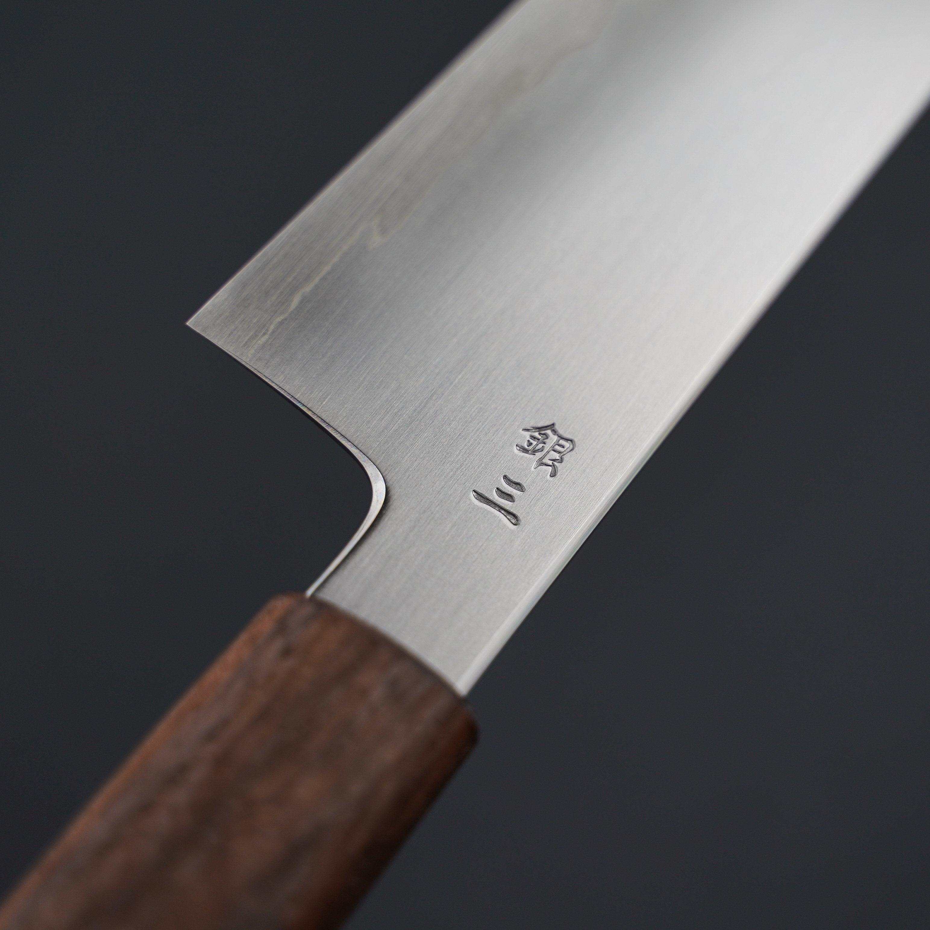 Premium Kagekiyo Ginsan Gyuto 210mm Japanese Chef Knife with Walnut Handle – Perfect for Sushi, Meat Slicing & Professional Kitchen Use