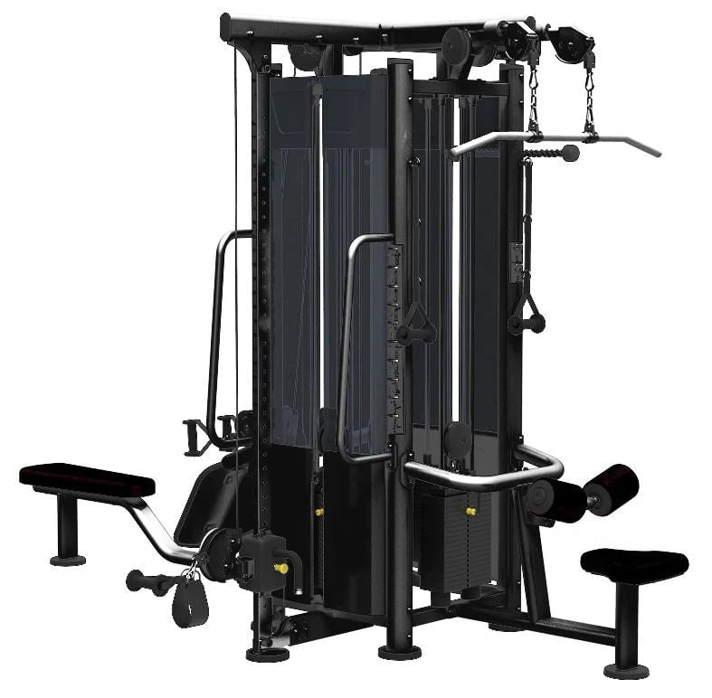 Impulse 4 Stack Multi Gym Home Workout Equipment - 4 x 235lb Weight Stacks for Full Body Training - Perfect for Home Gym, Strength Training & Fitness Enthusiasts