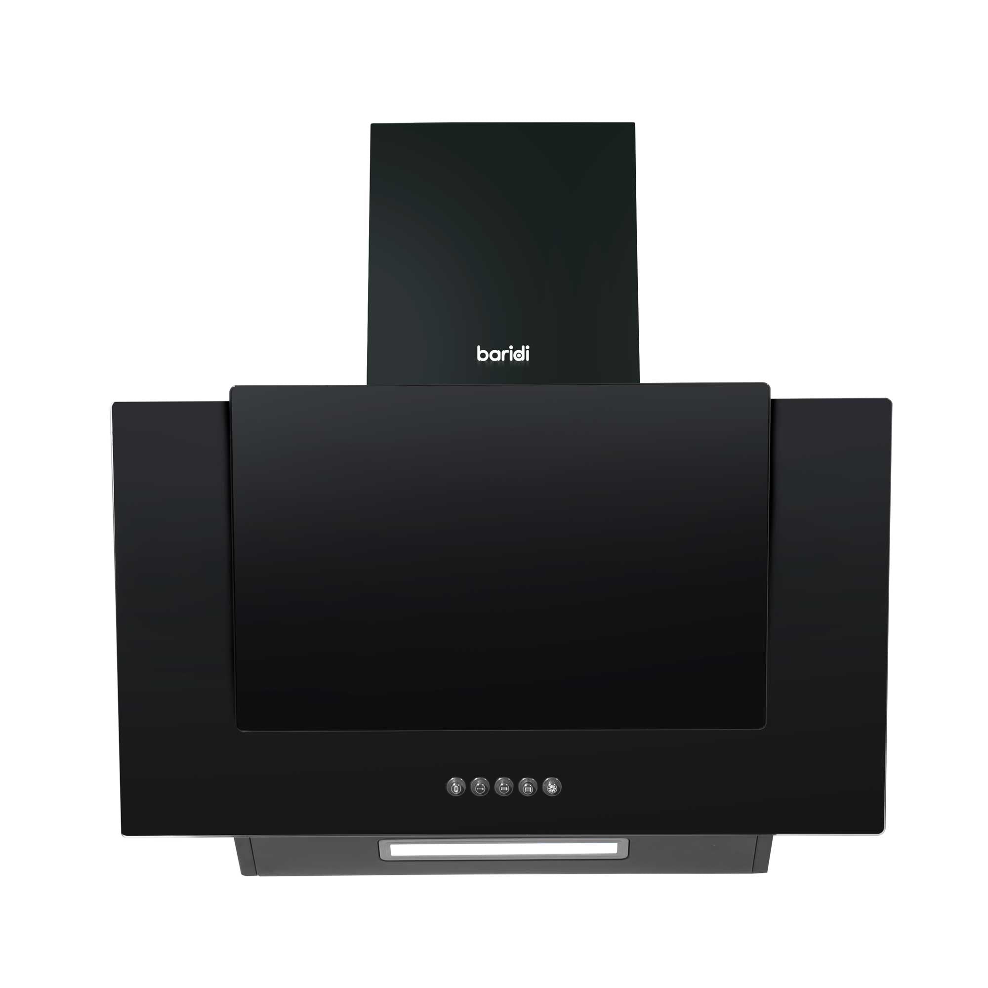 Baridi 4-Zone Ceramic Hob with 5-Function Fan Assisted Oven & Angled Cooker Hood Bundle - DH186 | Perfect for Modern Kitchens, Baking, Roasting & Family Cooking