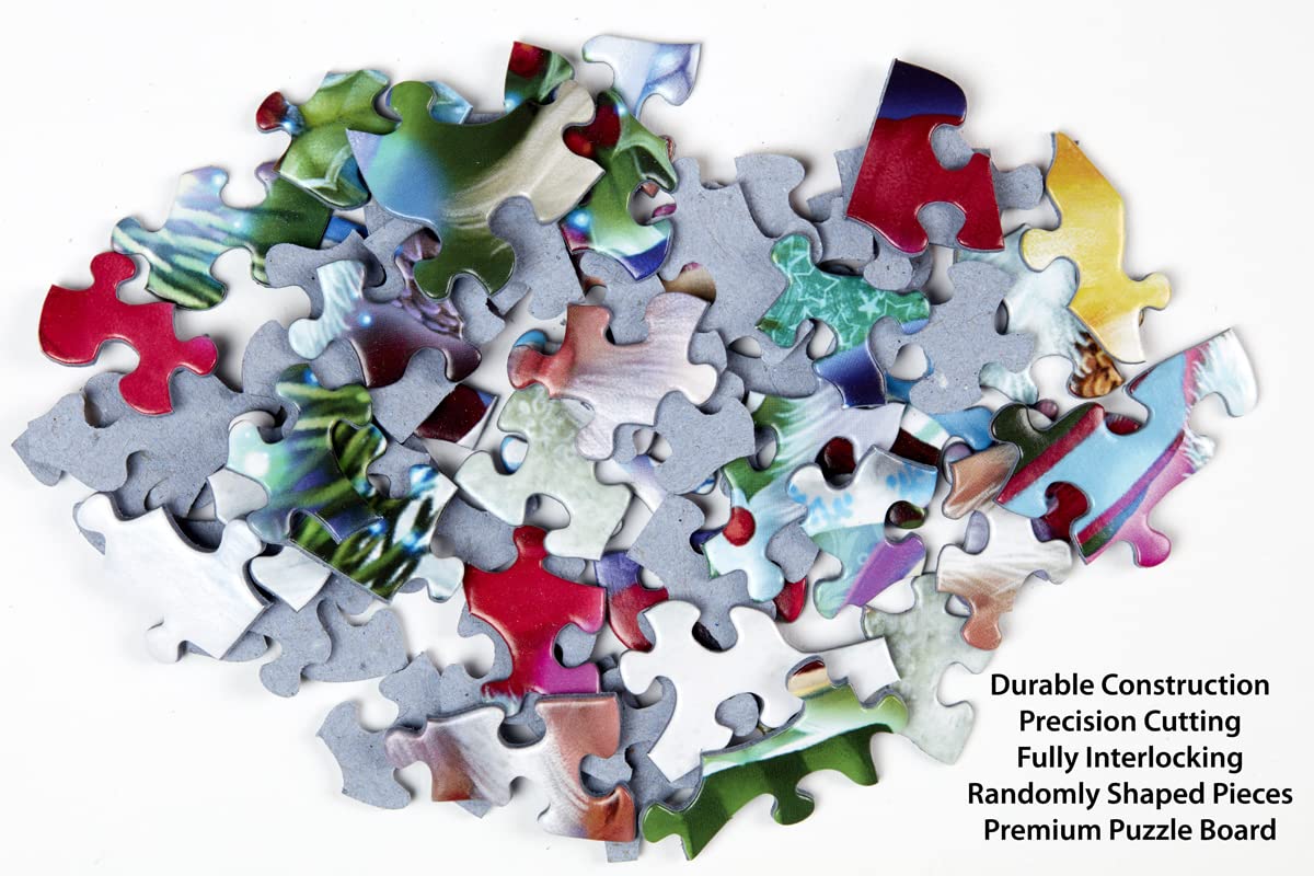 Vermont Christmas Company 100-Piece Puppies in The Bath Jigsaw Puzzle - Large 19x13 Inch Durable Puzzle Board for Kids & Adults - Perfect for Family Game Night & Holiday Gift Giving