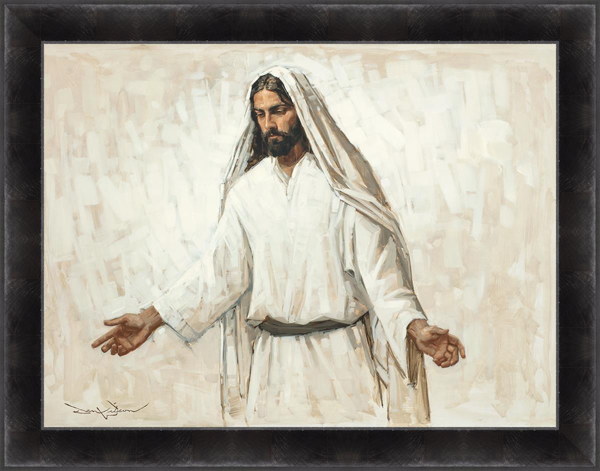 Every Knee Shall Bow Large Wall Art - Inspirational Christian Home Decor for Living Room, Bedroom & Office