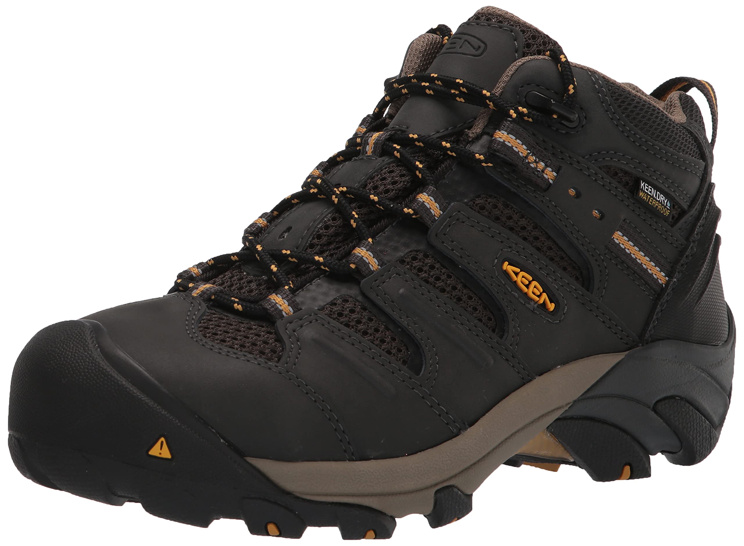 **KEEN Utility Women's Lansing Mid-Height Steel Toe Waterproof Work Boots - Durable & Comfortable for Construction, Hiking & Outdoor Work**