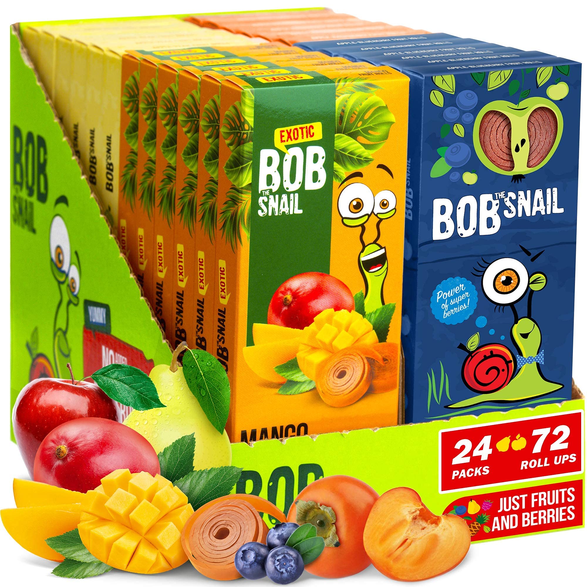 Healthy Fruit Snacks for Adults & Kids - BOB SNAIL All-Natural Dried Fruit Mix | Perfect for School Lunches, Office Snacks & On-the-Go Energy Boost