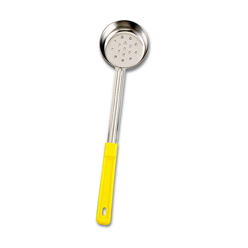 Browne 5745P 5 oz Perforated Spoodle - Yellow Plastic Mixing Spoon for Cooking, Baking & Serving - Ideal for Restaurants, Cafes & Home Kitchens