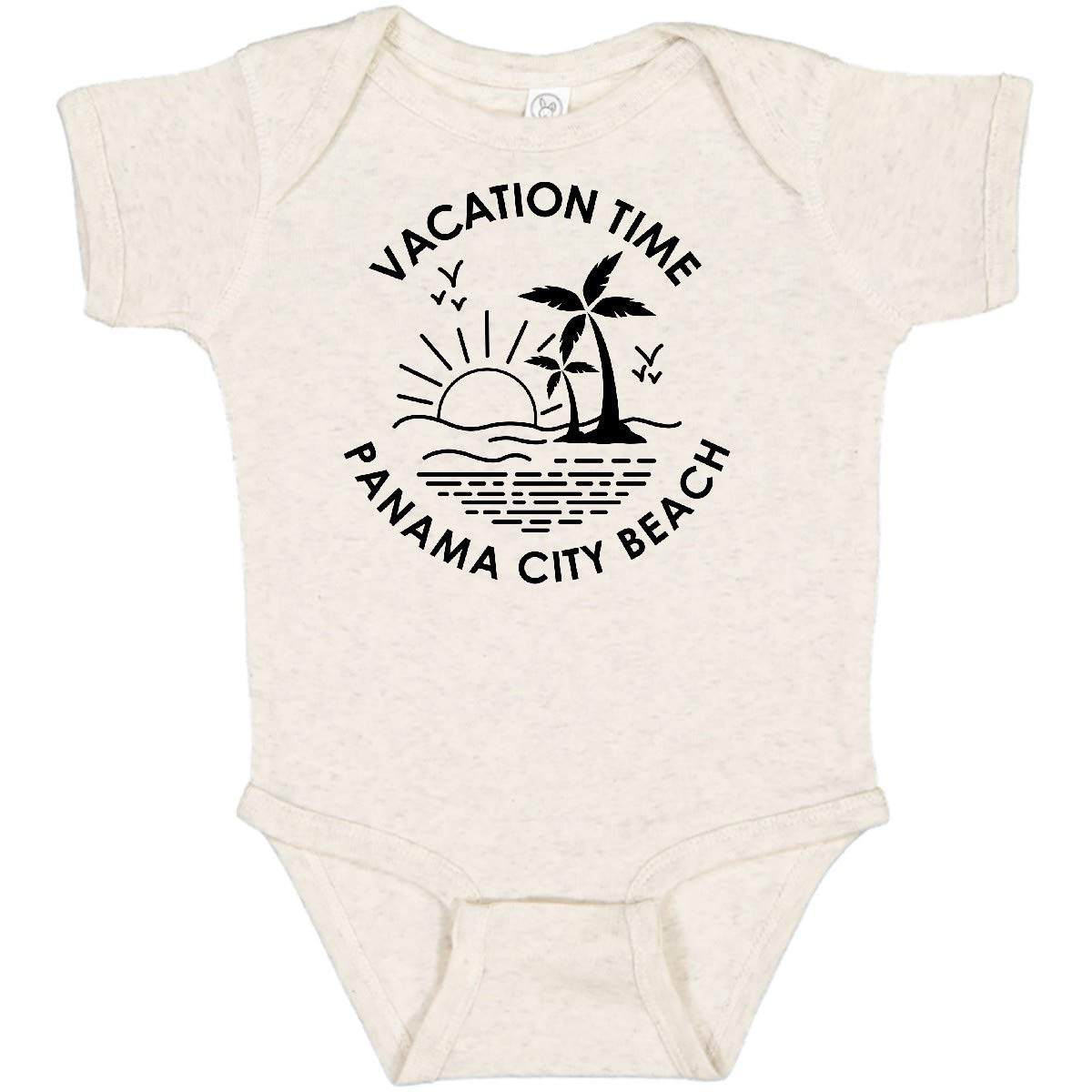 Inktastic Vacation Time in Panama City Beach Baby Bodysuit - Soft Cotton Infant Onesie for Beach Trips & Family Vacations
