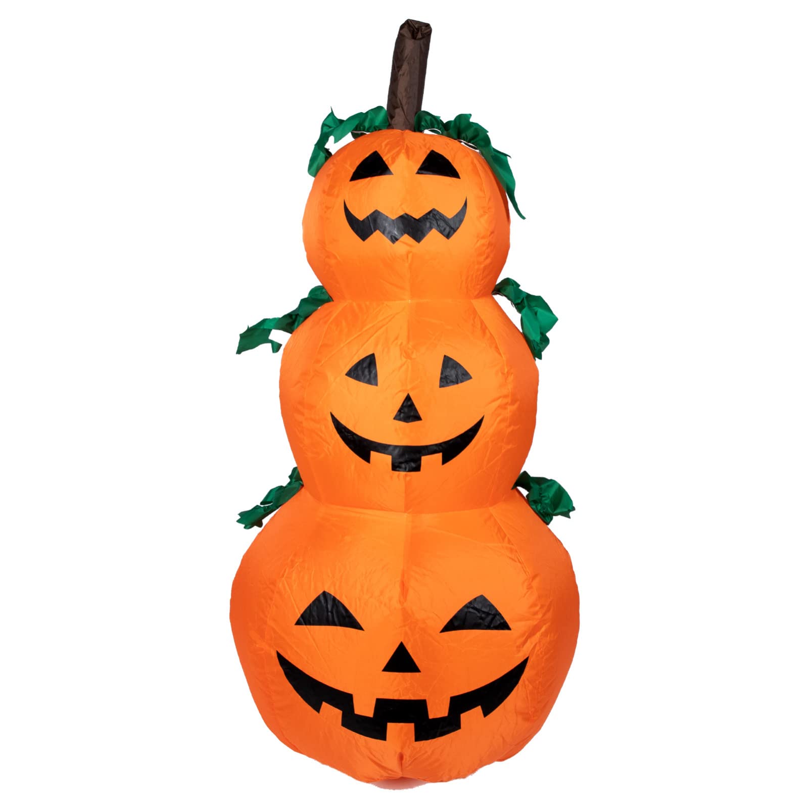 BESPORTBLE Halloween Inflatables - Outdoor Stacked Pumpkin Decor with LED Lights, Blow Up Jack O'Lantern for Indoor/Outdoor Halloween Party, Garden, Lawn, Yard & Holiday Decoration | Perfect for Halloween Night, Trick-or-Treat Displays & Spooky Home Decor